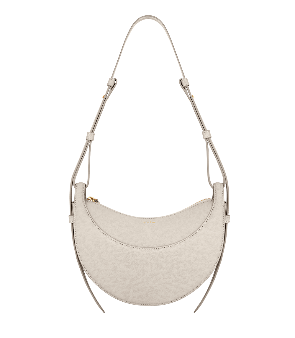 numero 10　ヌメロディエチ　レザーバック Polène | Bag - Numéro Dix - Textured Chalk – Polène CA