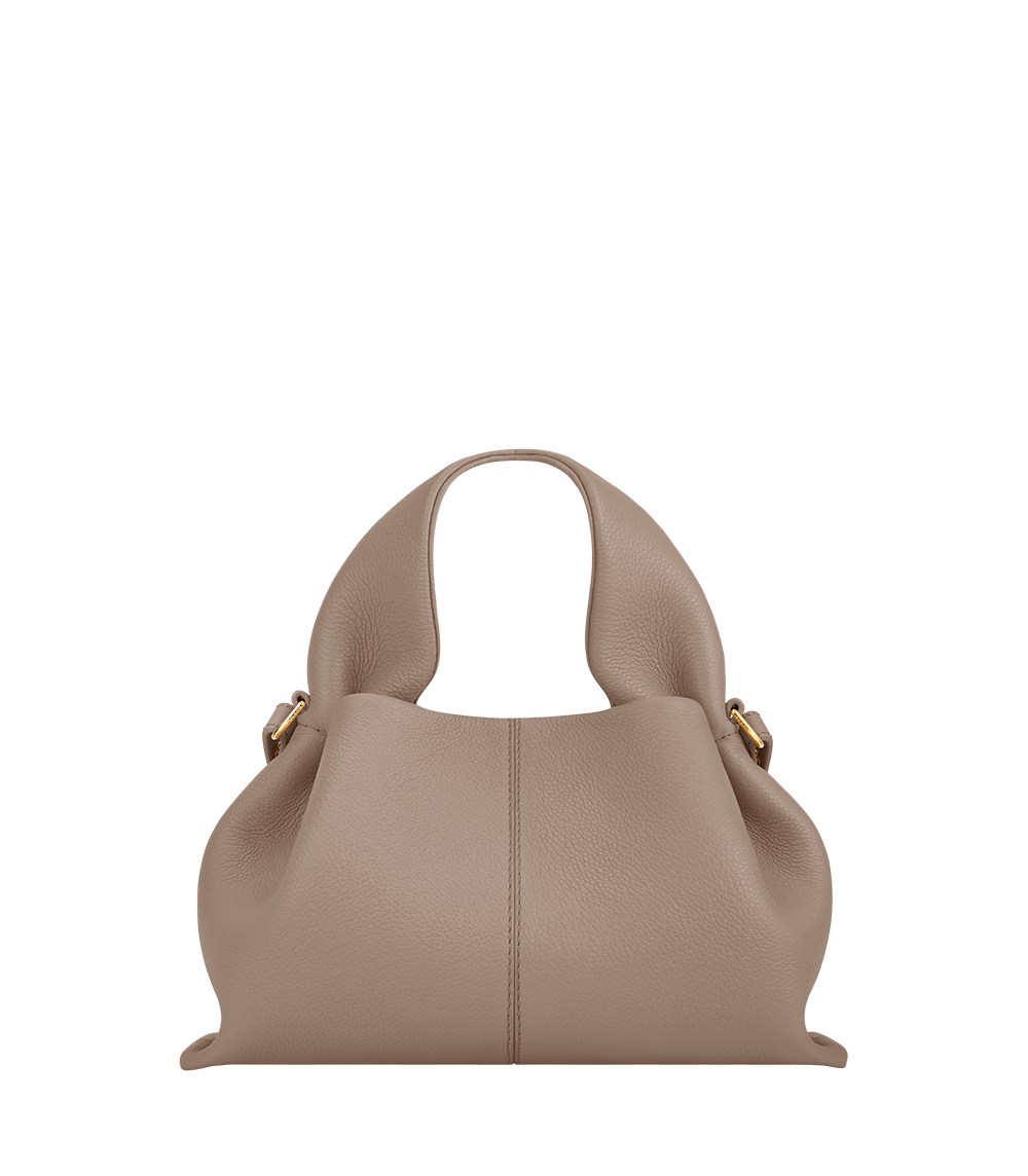 POLENE Number Nine ベージュ Polène | Bag - Numéro Neuf Mini - Textured Taupe – Polène CA