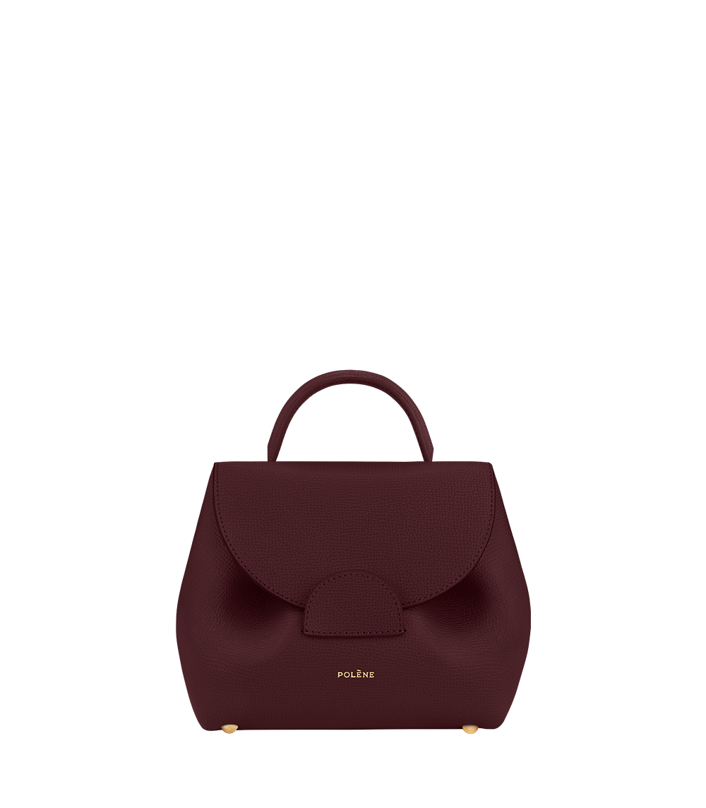 POLÈNE Numero Un Nano Polène | Bag - Numéro Un Nano - Textured Burgundy – Polène CA
