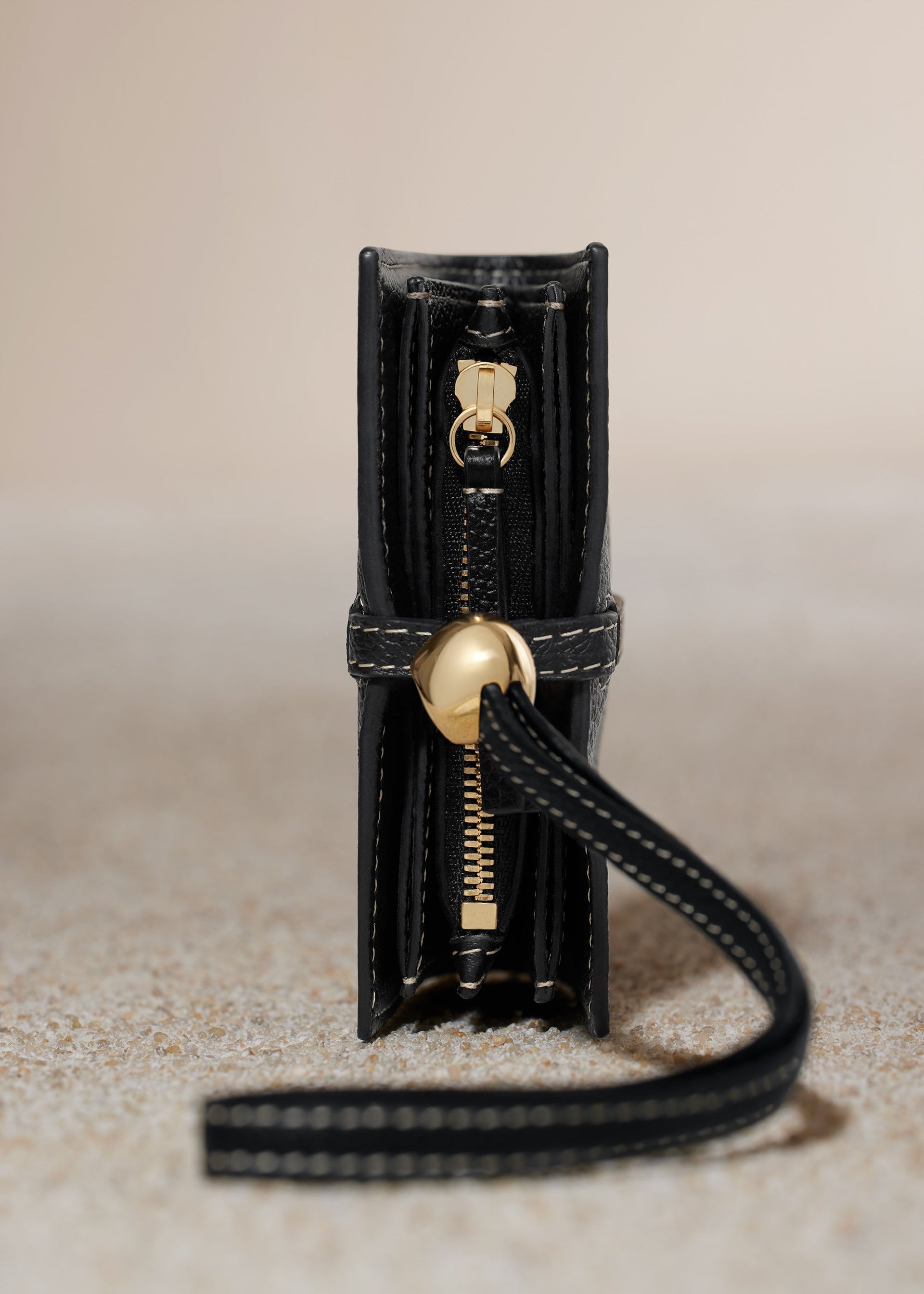 Porte cartes Kayé - Noir Grainé