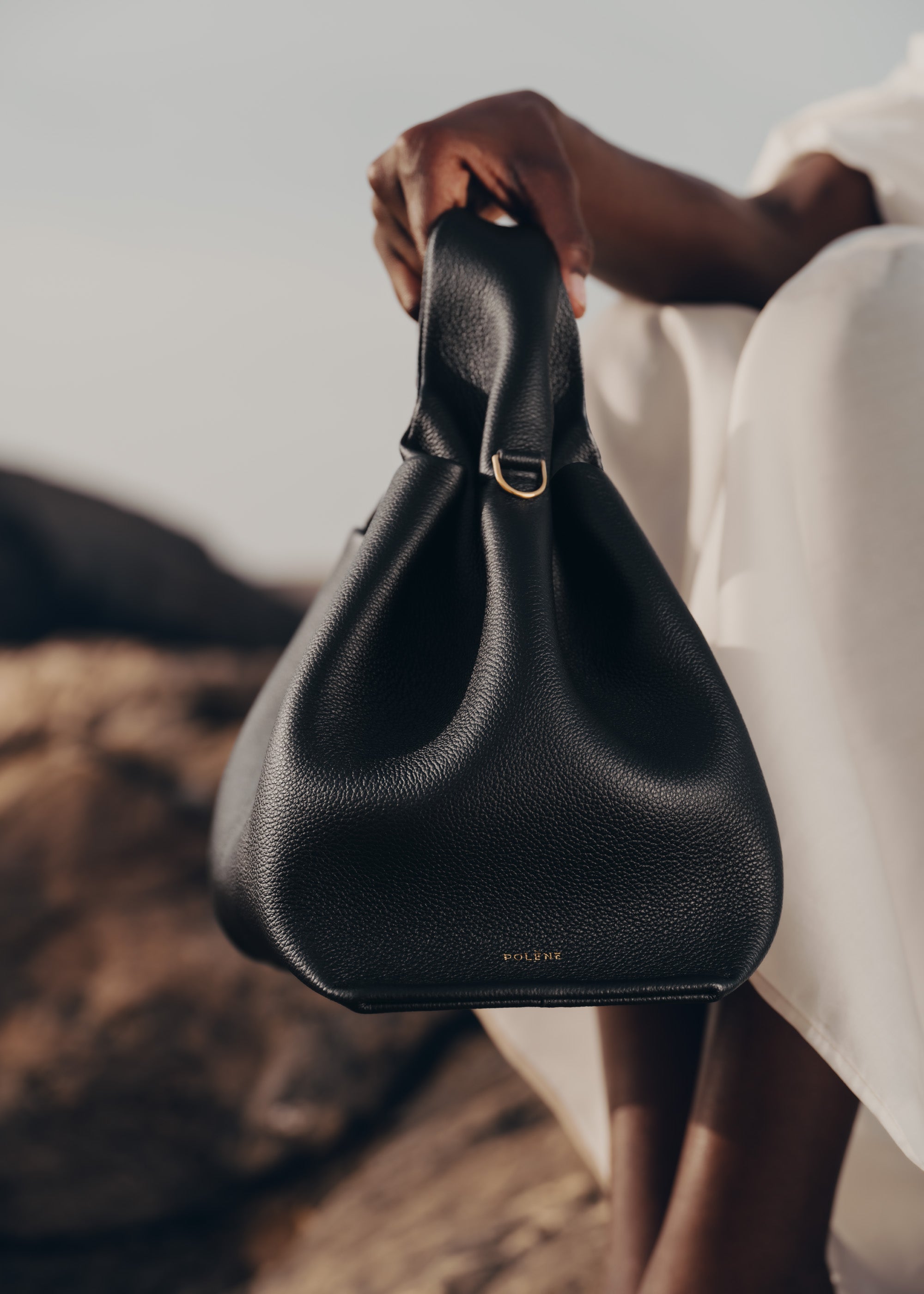 Polène | Bag - Numéro Neuf - Textured Black – Polène CA