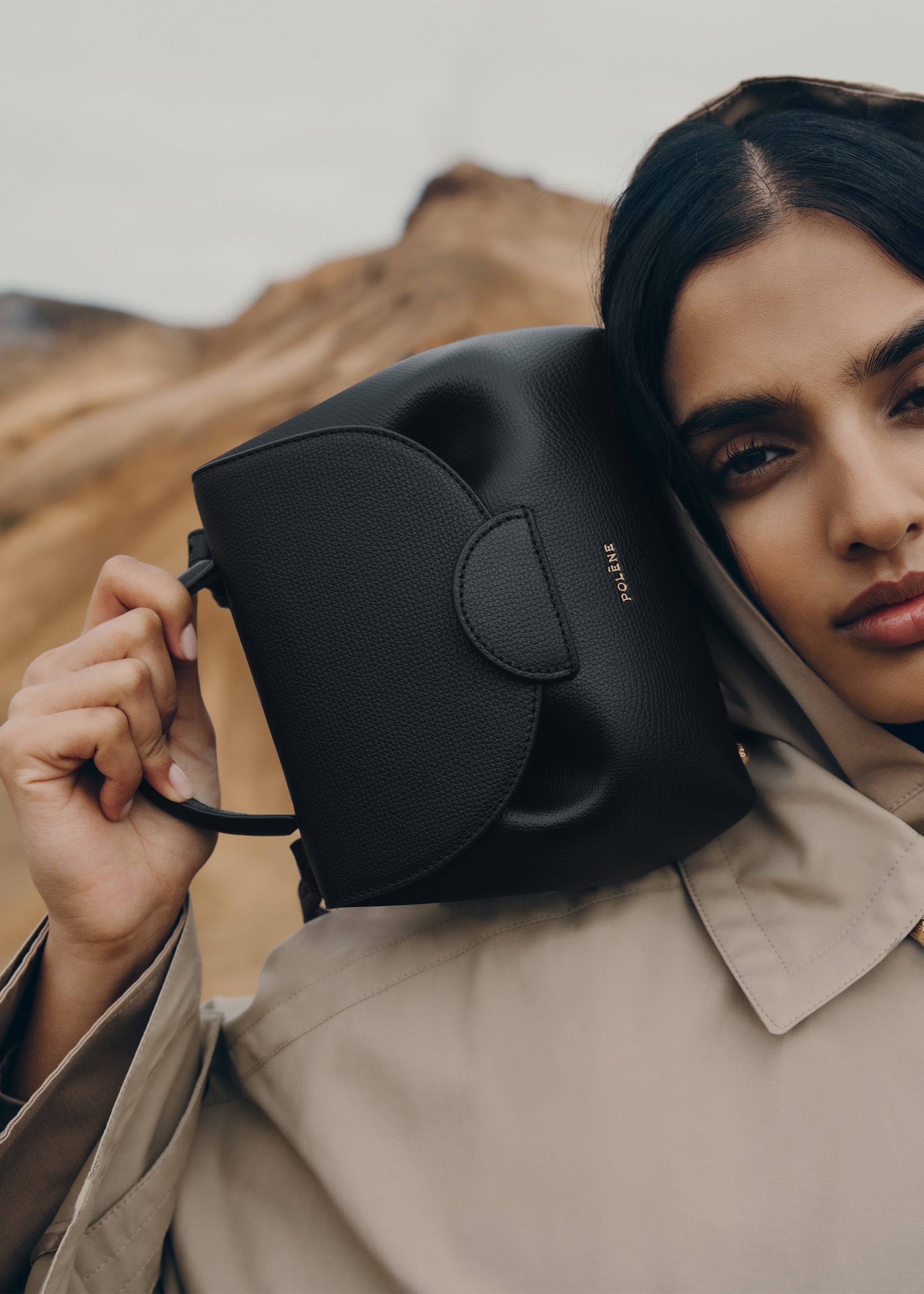 Polène | Bag - Numéro Un Nano - Textured Black – Polène CA