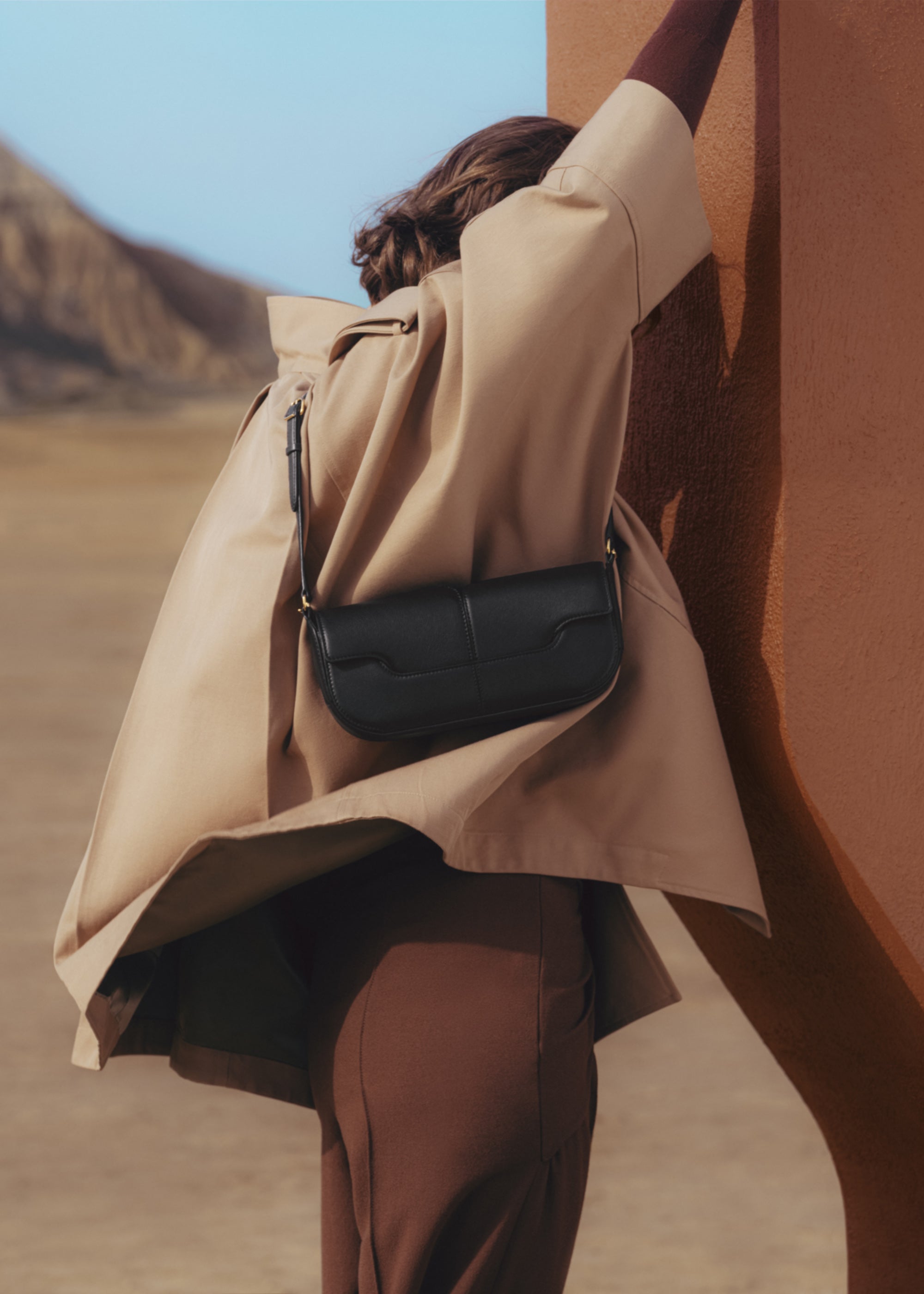 Polène | Bag - Osmo - Smooth Black – Polène CA
