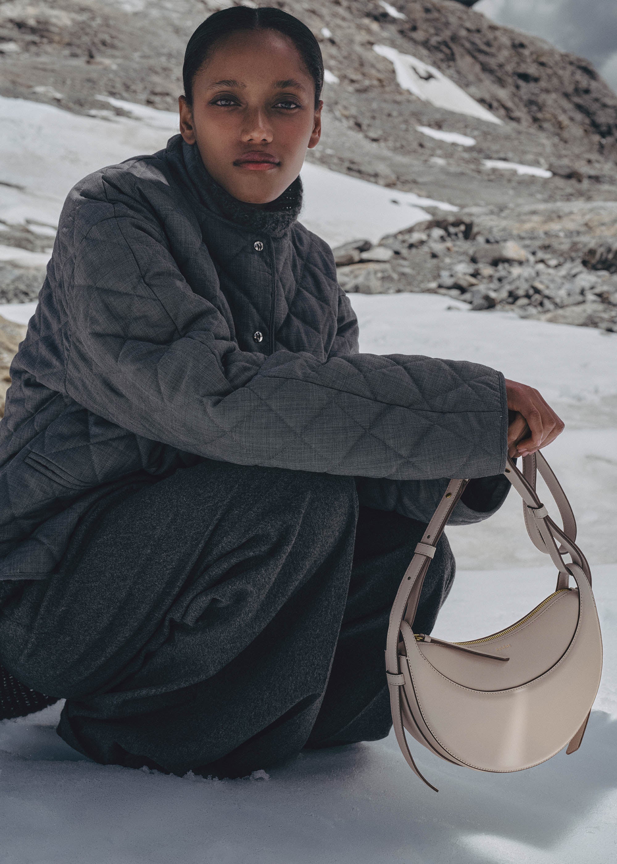 Polène | Bag - Numéro Dix - Smooth Mist – Polène CA