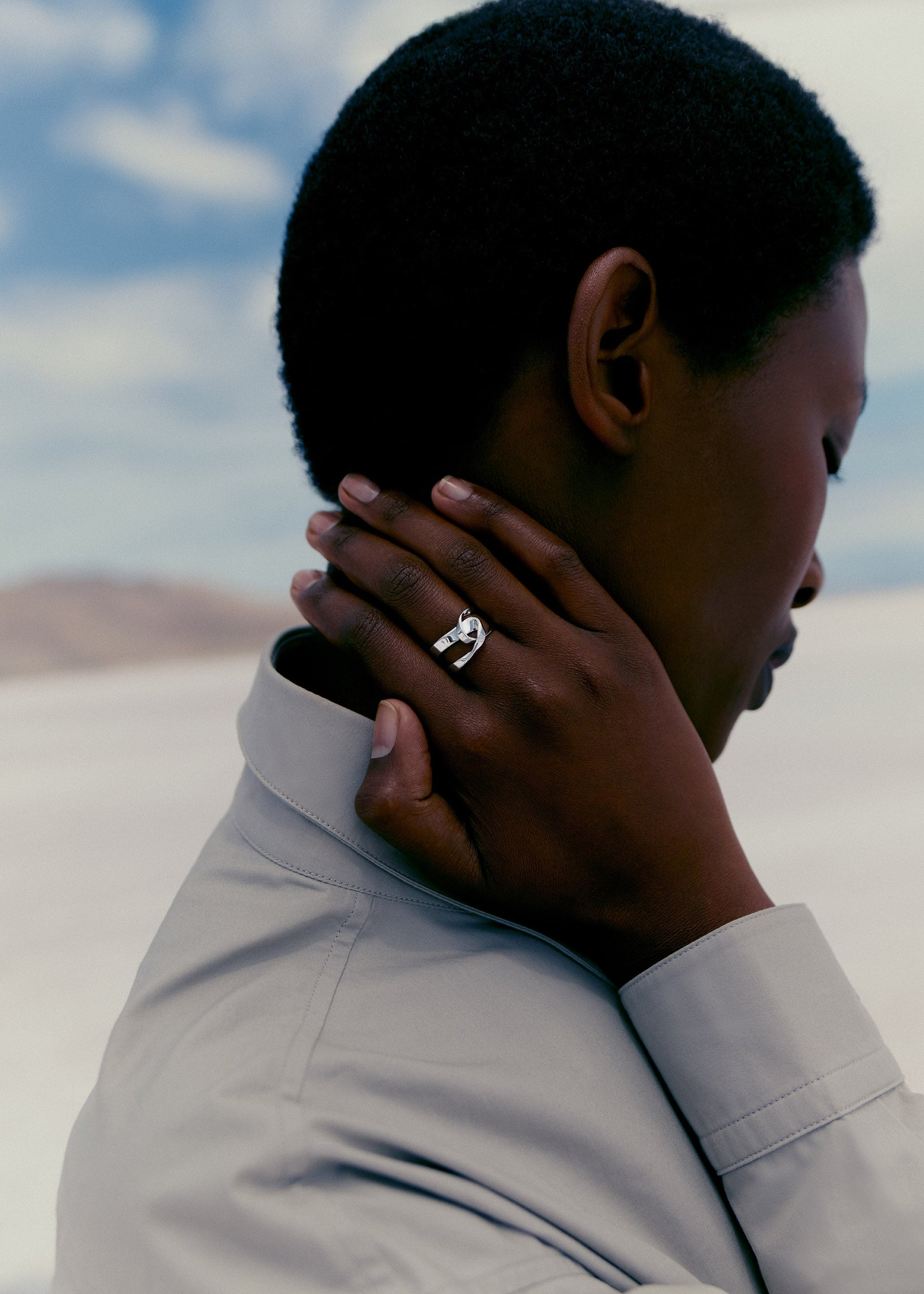 Bague Éole​ - Argentée en laiton rhodié