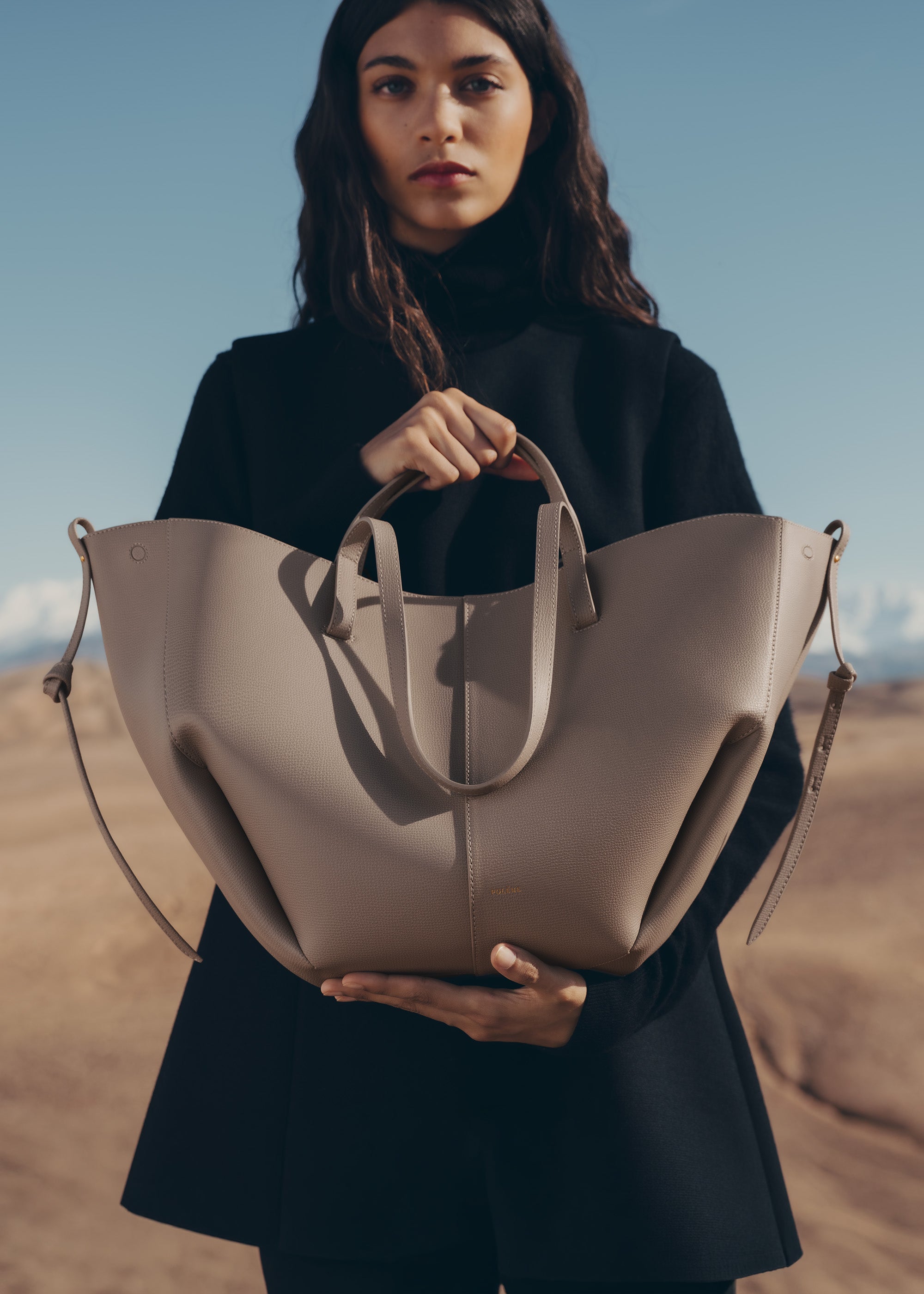 Polène | Bag - Cyme - Textured Taupe – Polène CA