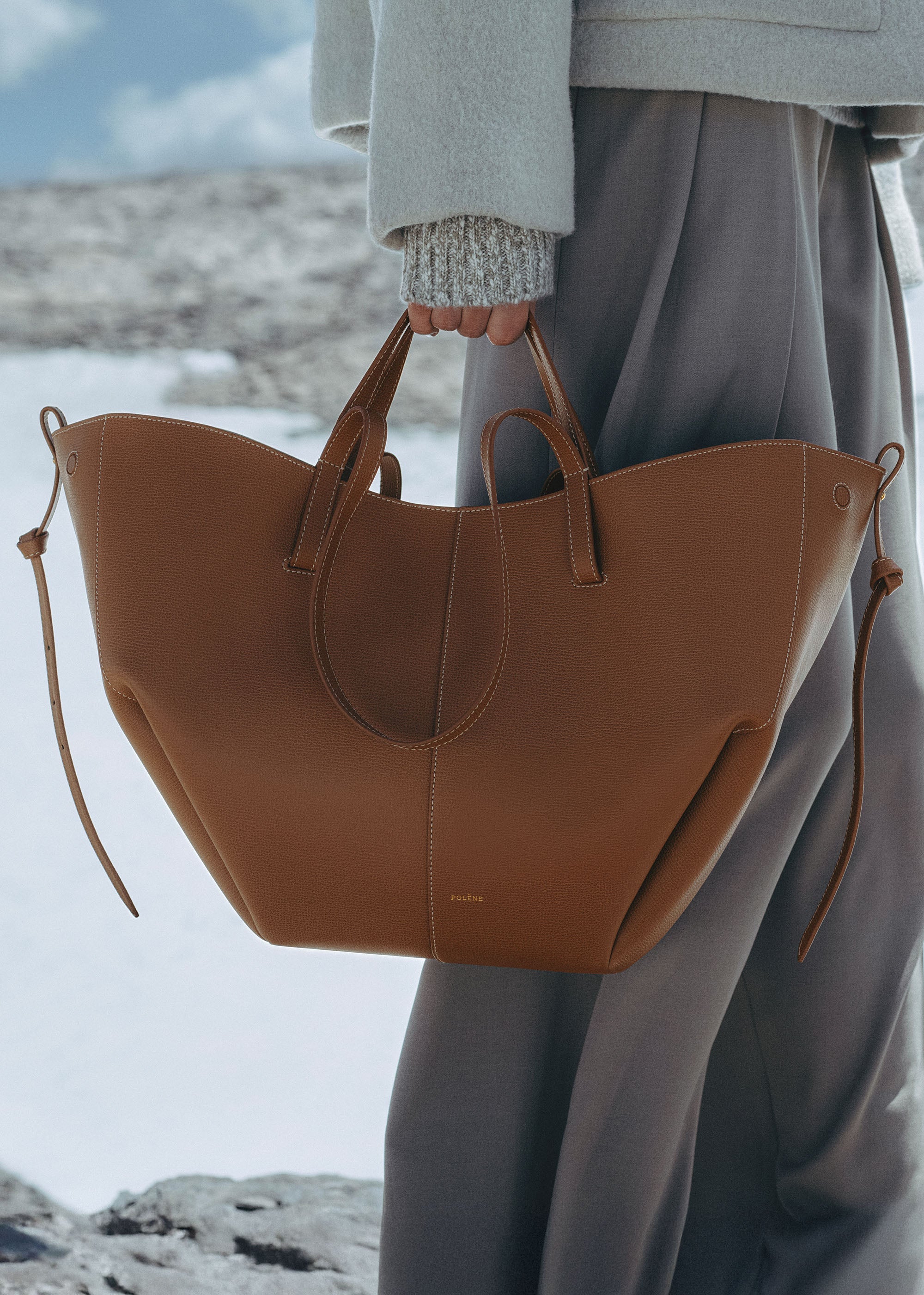 Polène | Bag - Cyme - Textured Camel – Polène CA