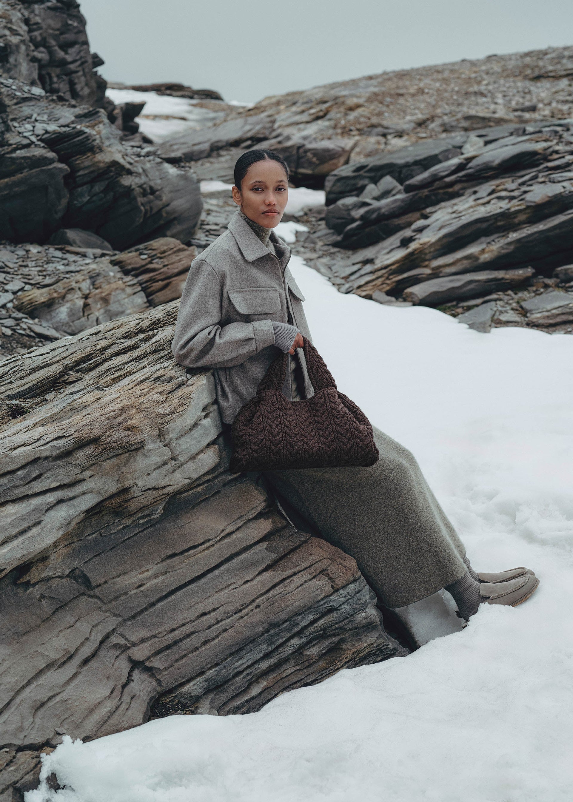 Numéro Neuf Large - Mérinos Ébène