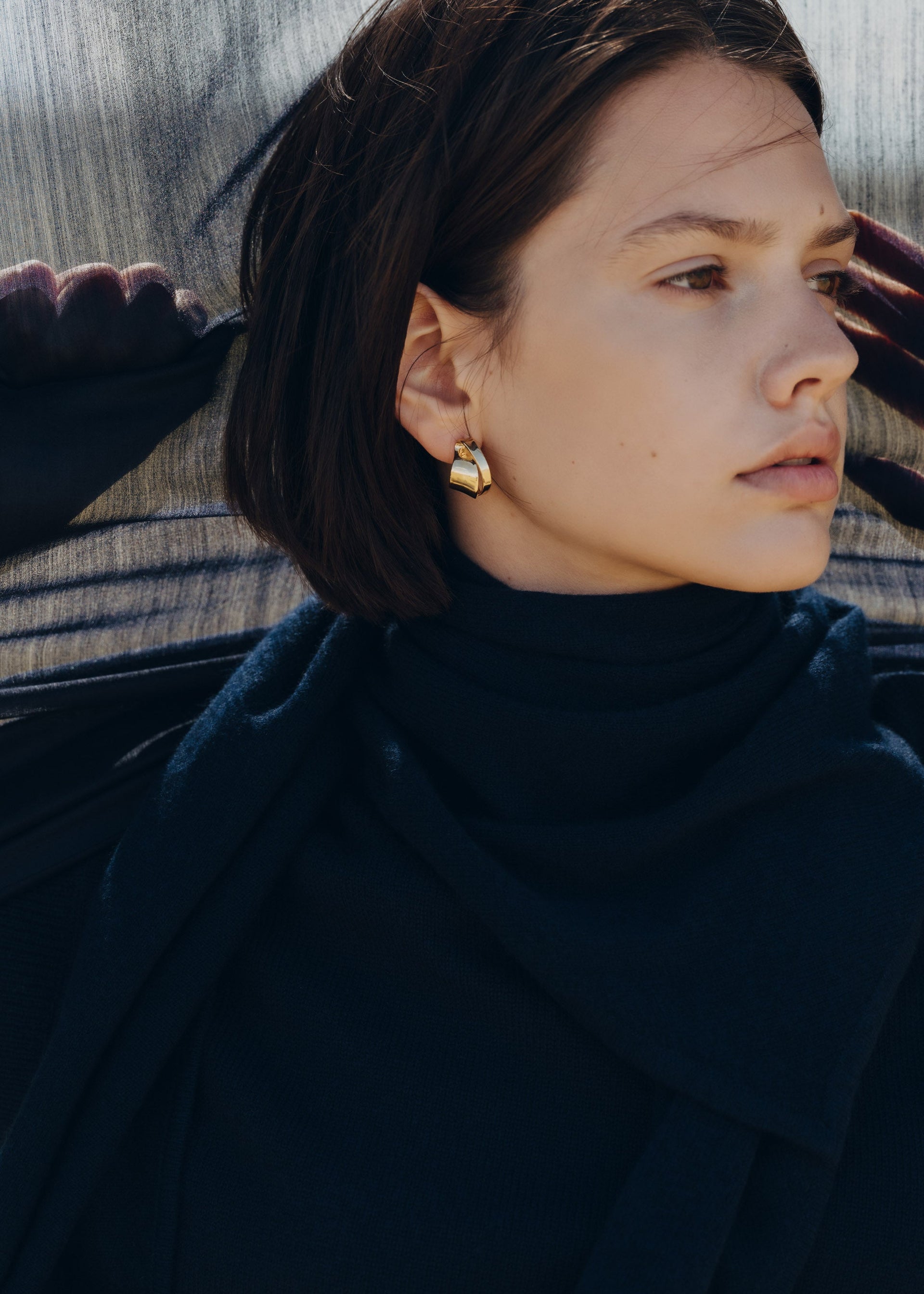 Boucles d'oreilles volutes Éole - Dorée à l’or 24 carats