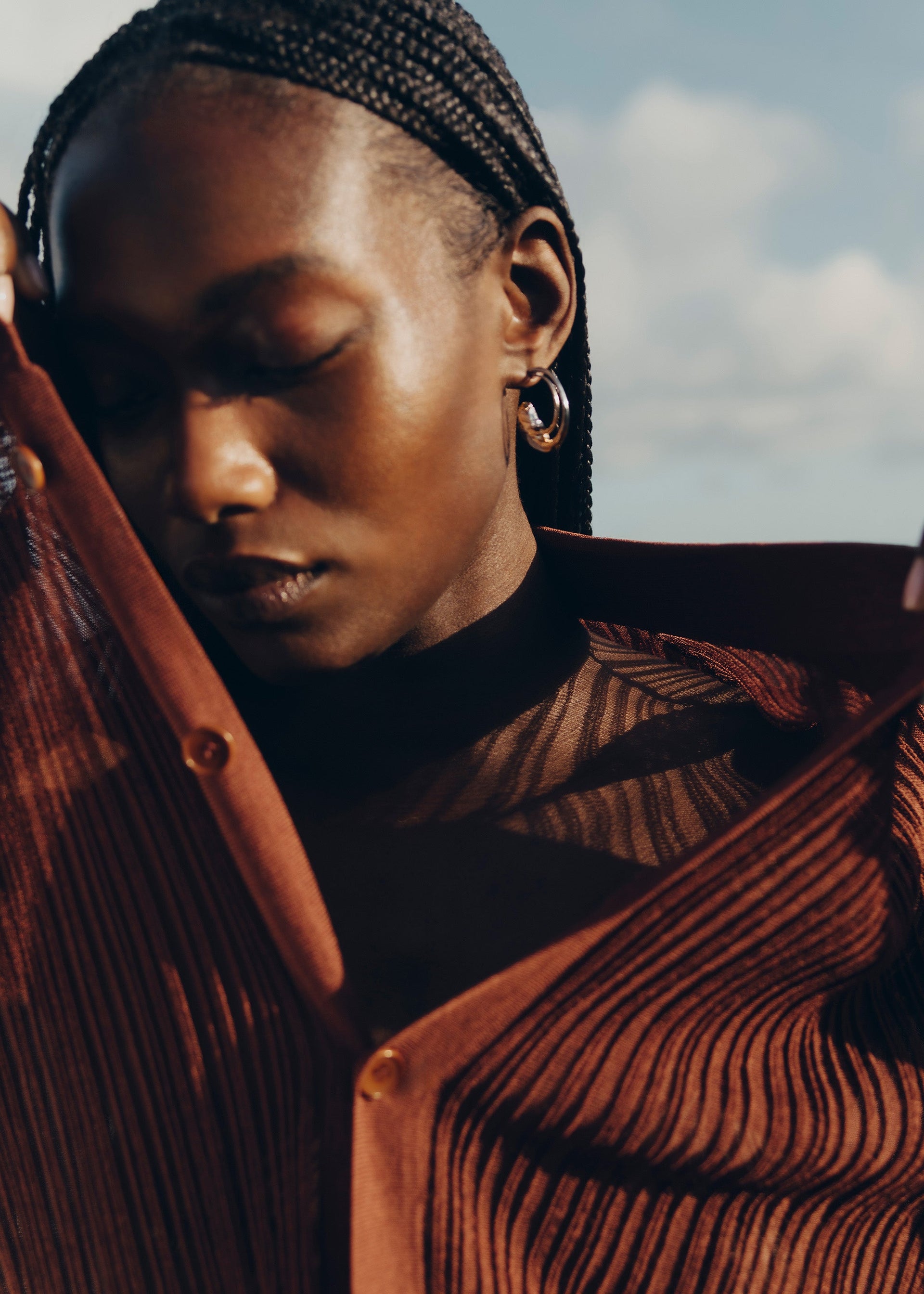 Créoles Eroz​ - Duo palladium et dorure 24 carats​