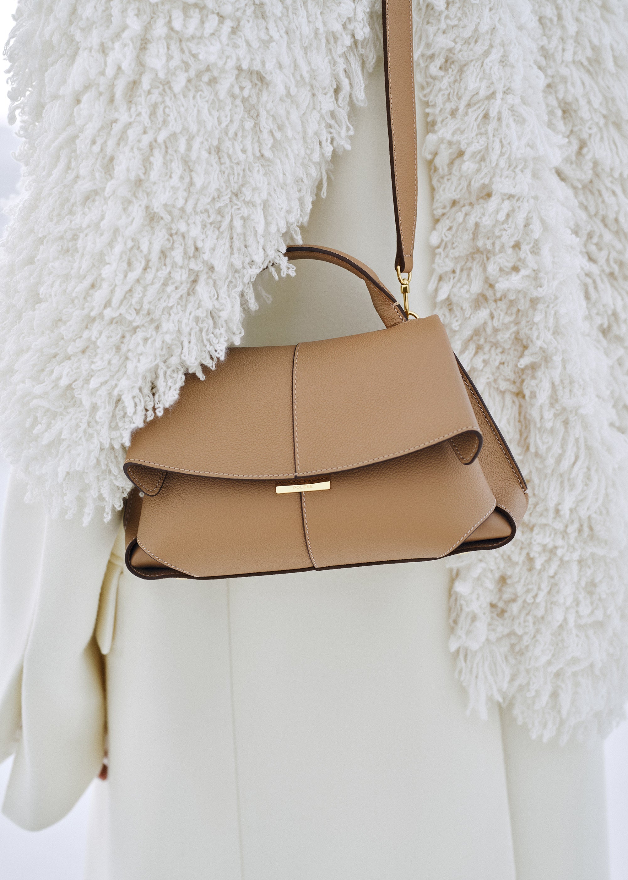 Polène | Bag - Mokki Mini - Textured Ocher – Polène CA