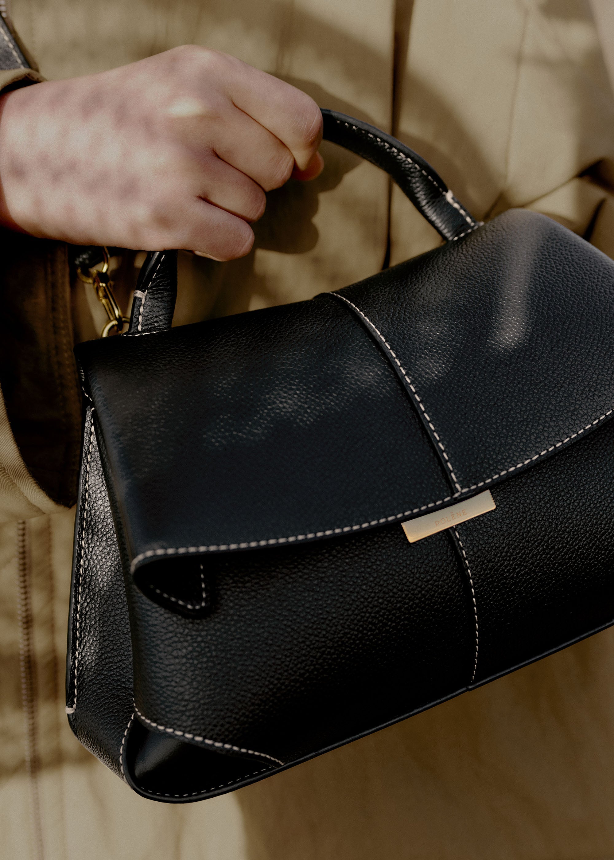 MOKKI MINI 　BLACK ショルダーバッグ Polène | Bag - Mokki Mini - Black – Polène CA