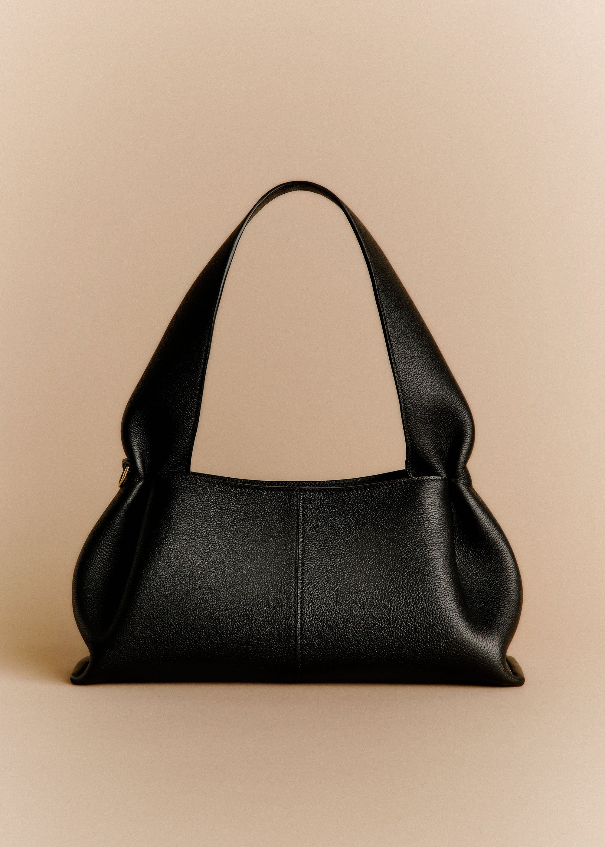 POLÈNE ブラックショルダーバッグ Polène | Bag - Numéro Neuf East-West - Textured Black – Polène CA