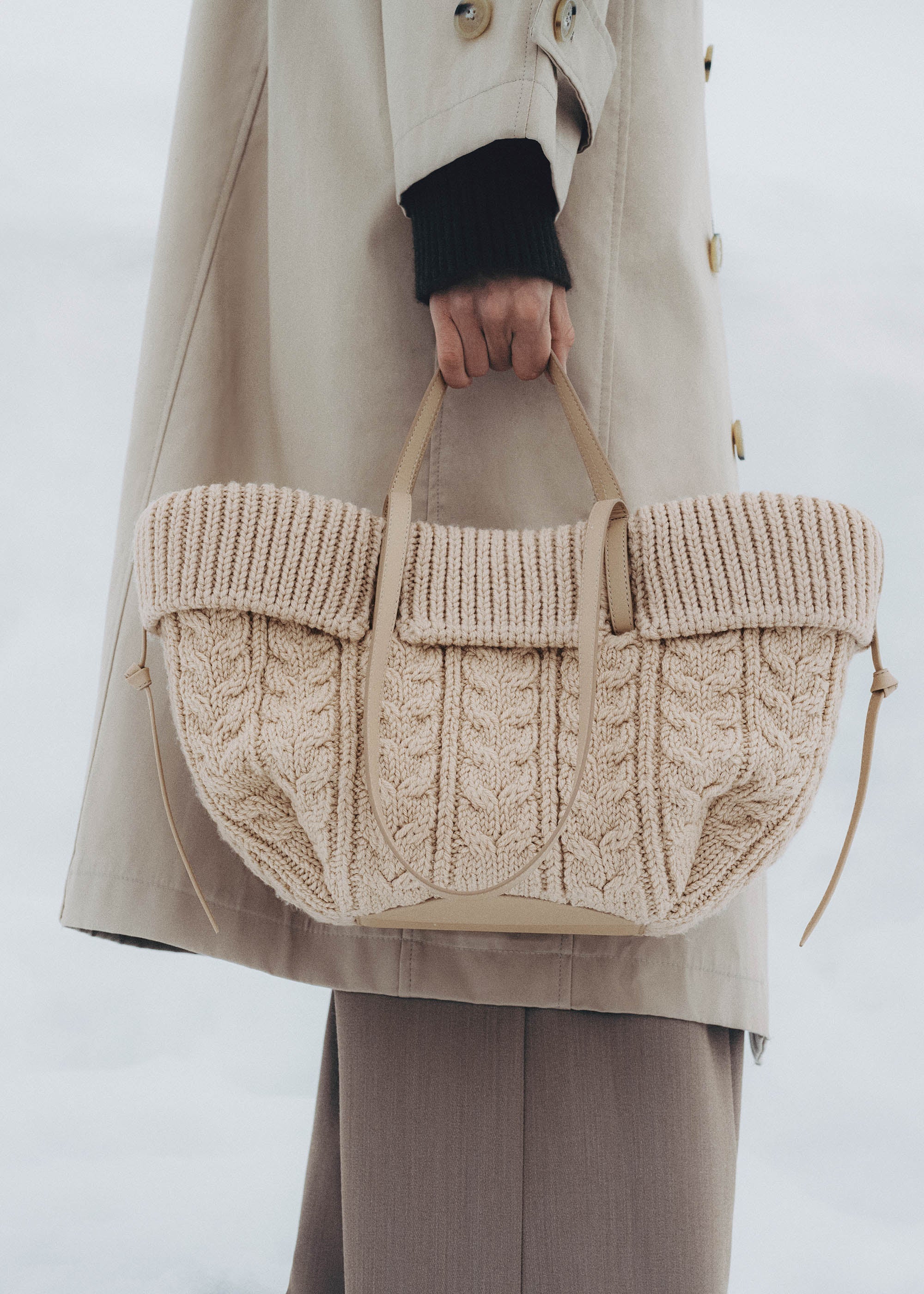 Polène | Bag - Cyme Mini - Merino Ecru – Polène CA