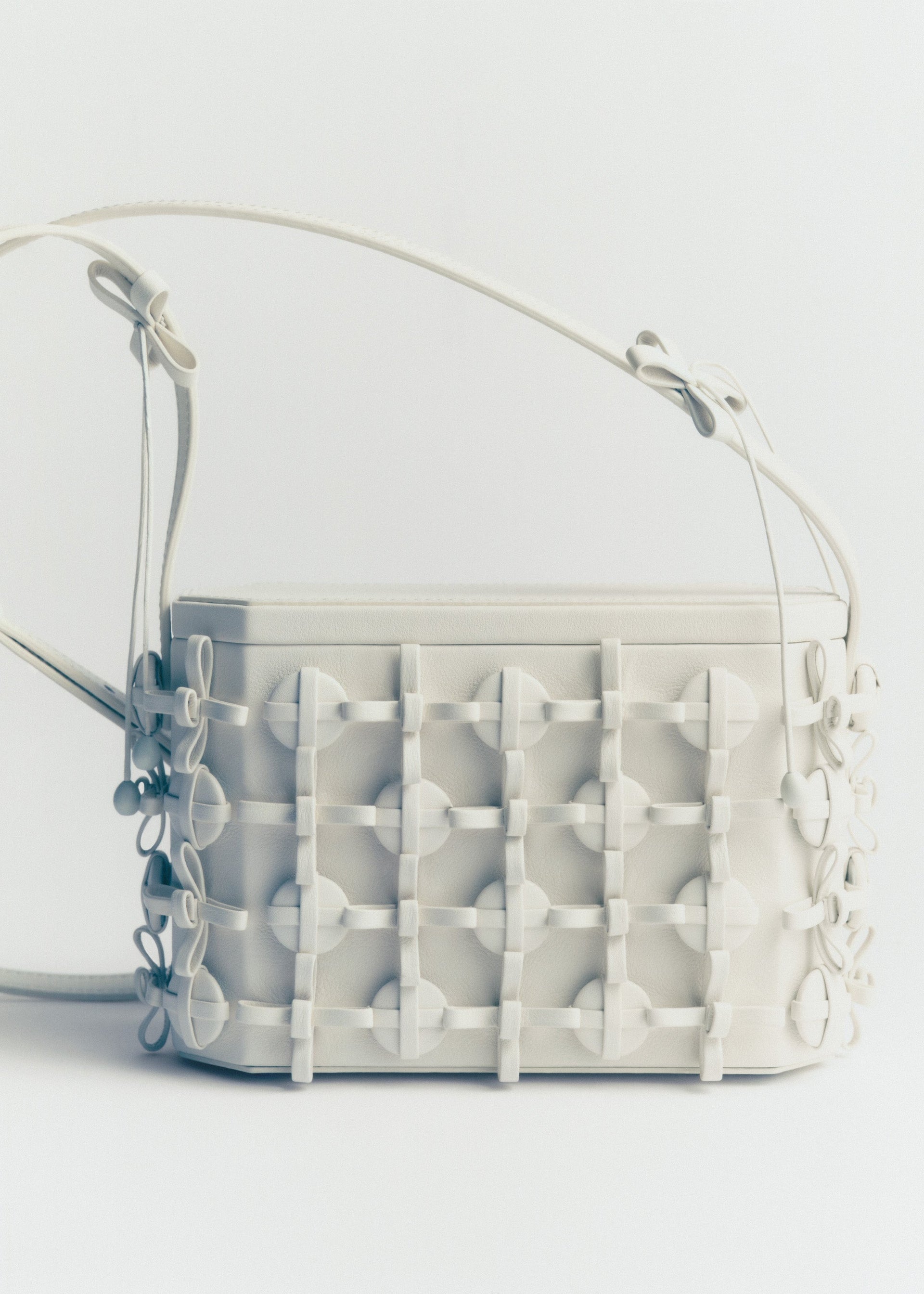 Button Bow Box - Porcelaine