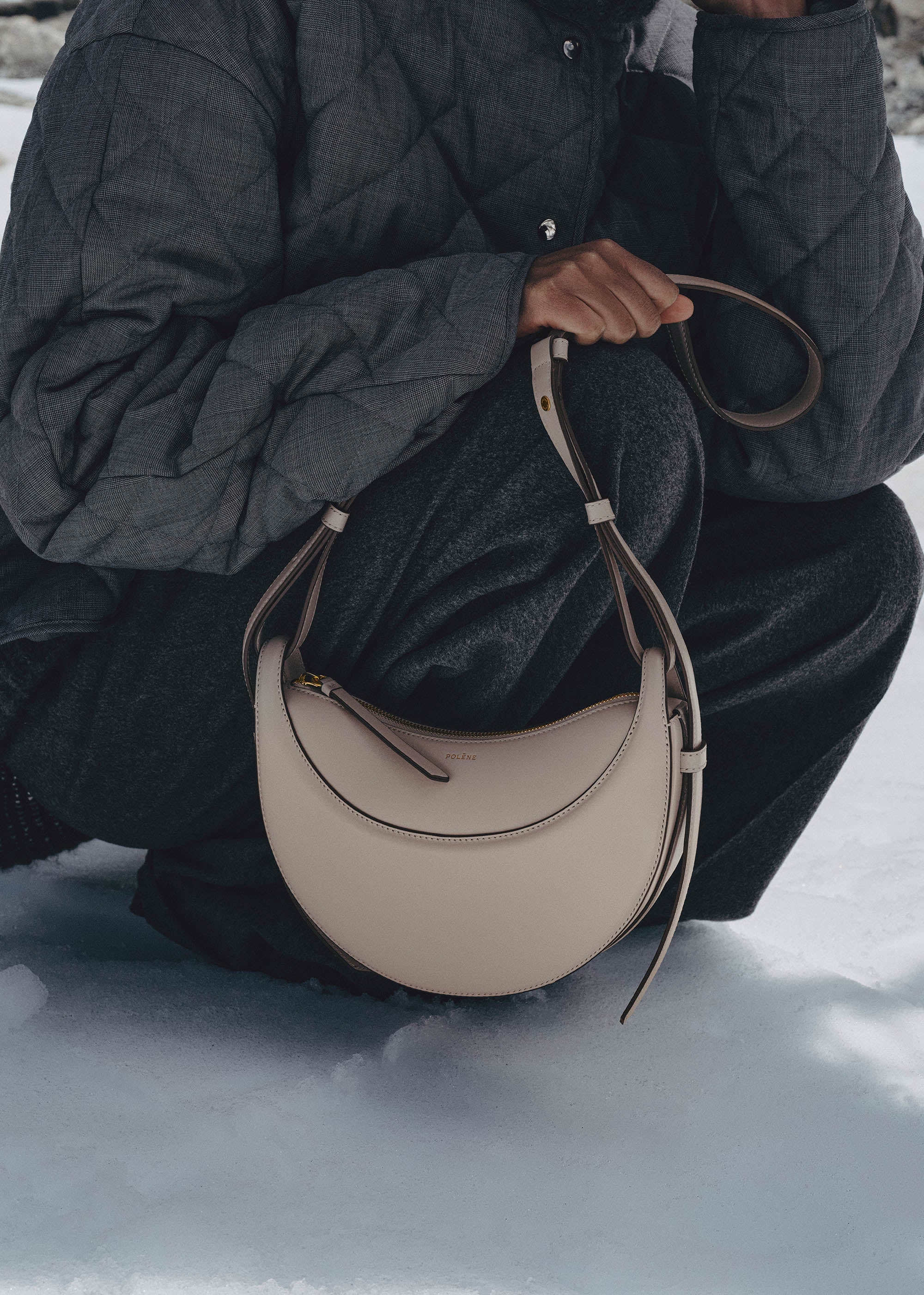 Polène | Bag - Numéro Dix - Smooth Mist – Polène CA