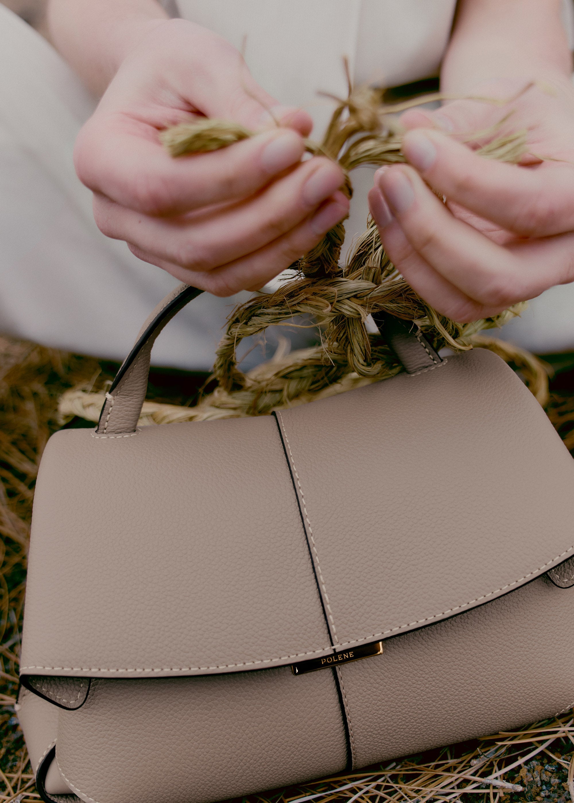 Polène | Bag - Mokki Mini - Taupe – Polène CA
