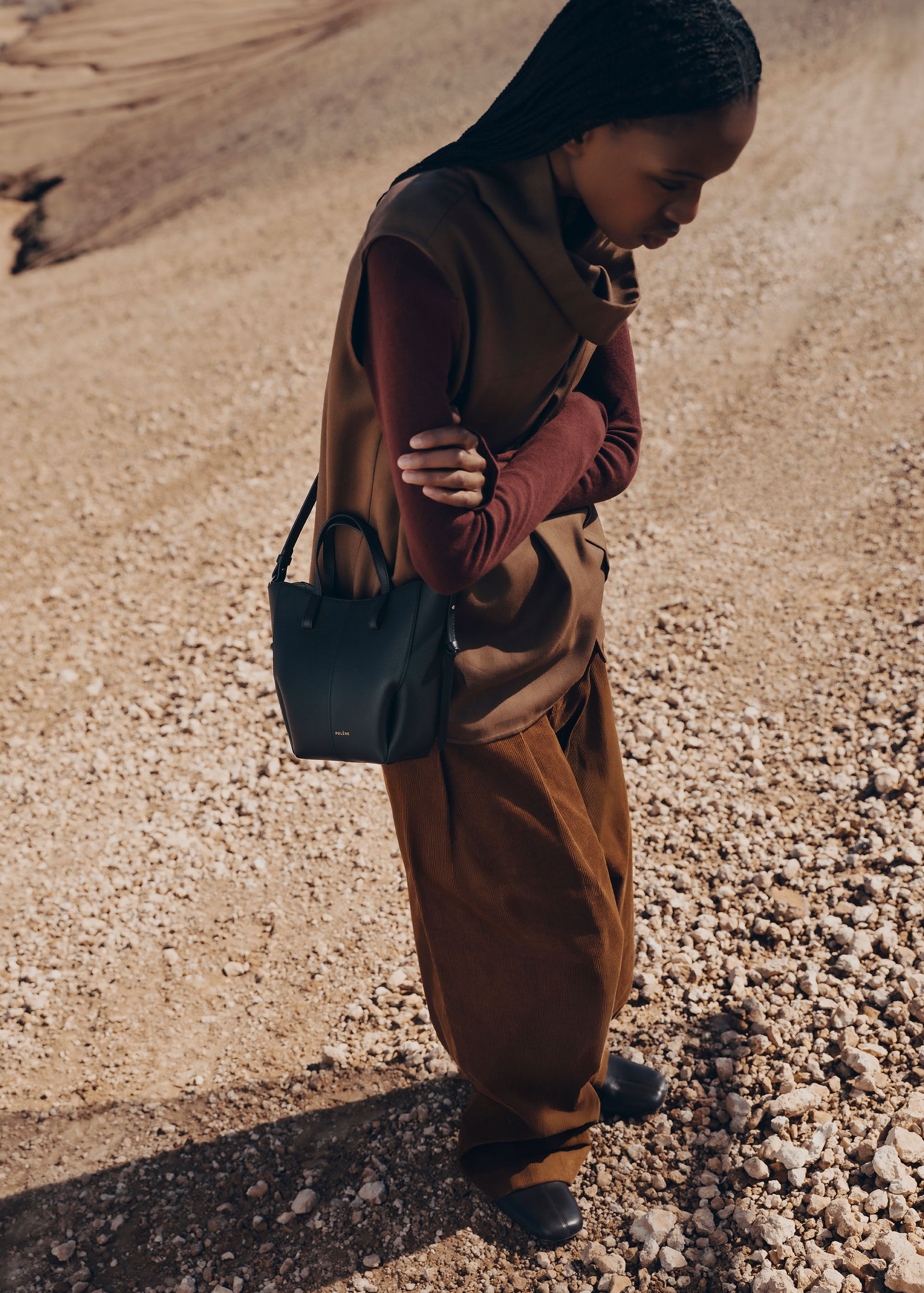 Cyme Tote Nano - Textured Black