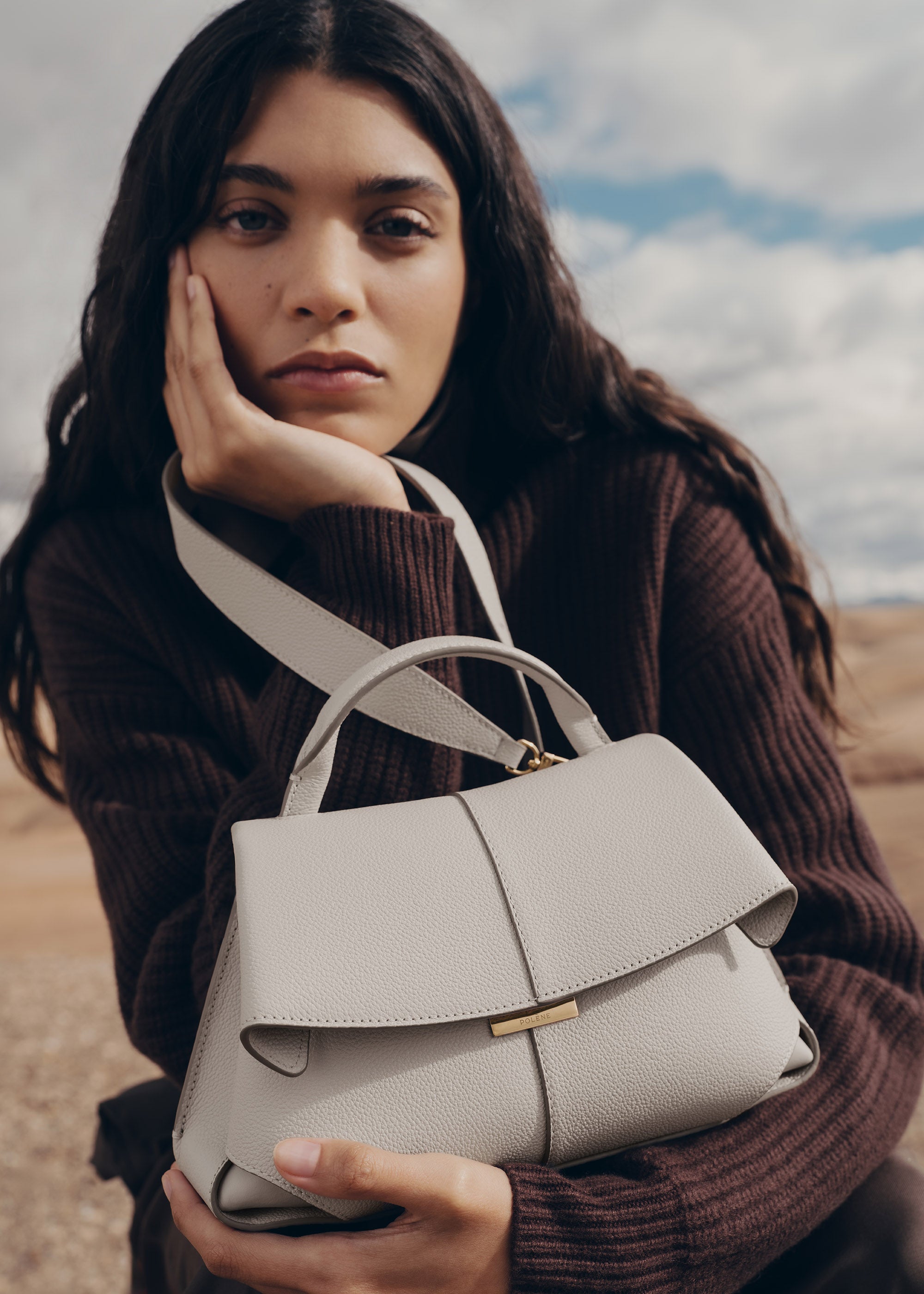 Polène | Bag - Mokki Mini - Chalk – Polène CA
