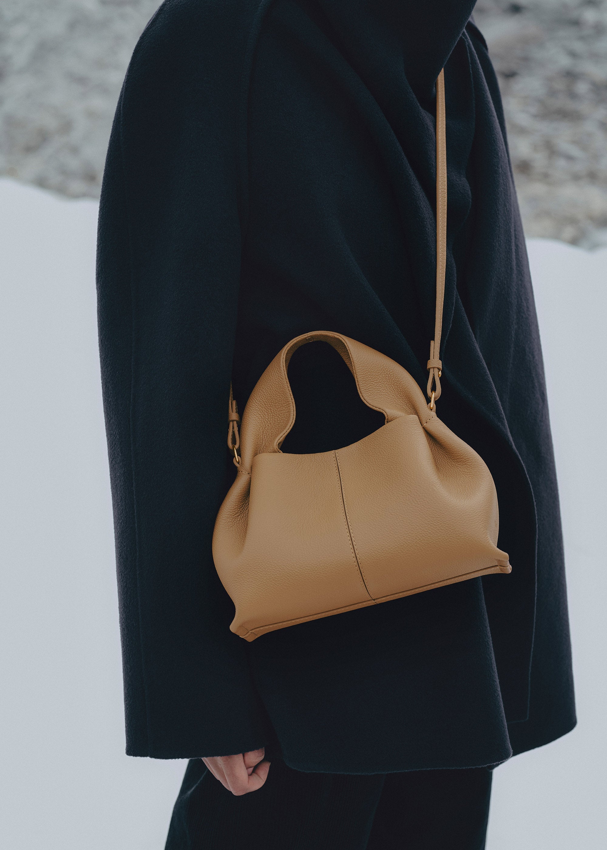 Polène | Bag - Numéro Neuf Mini - Textured Ocher – Polène CA