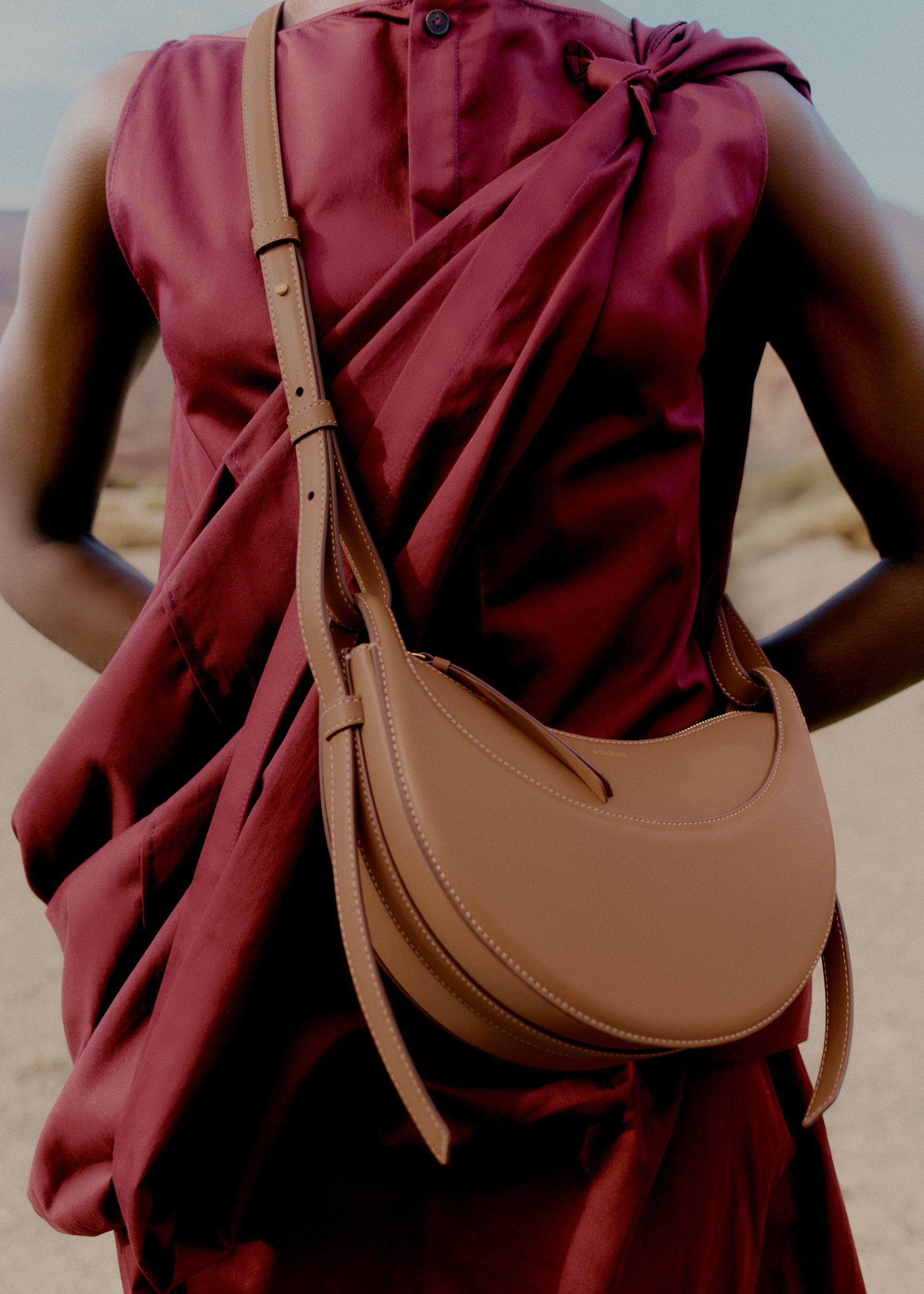 Polène | Bag - Numéro Dix - Smooth Camel – Polène CA