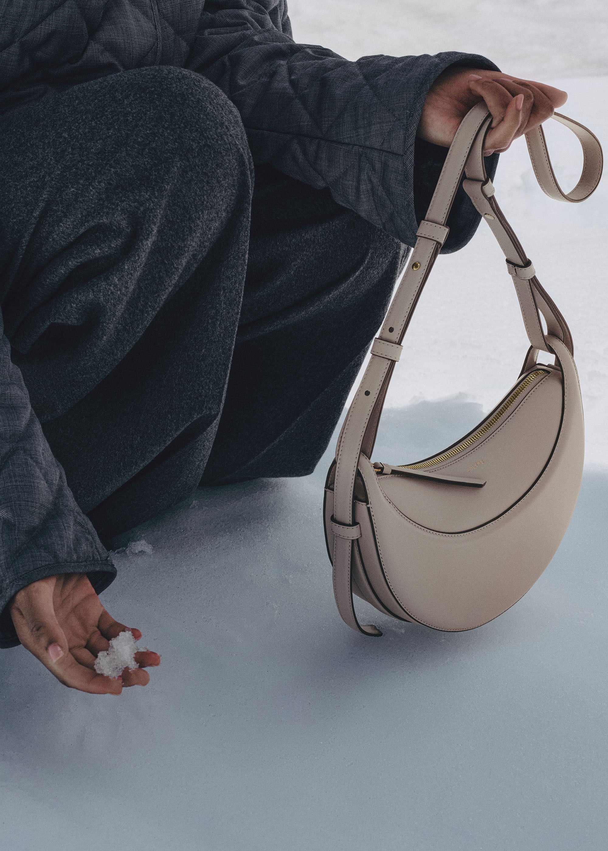 Polène | Bag - Numéro Dix - Smooth Mist – Polène CA