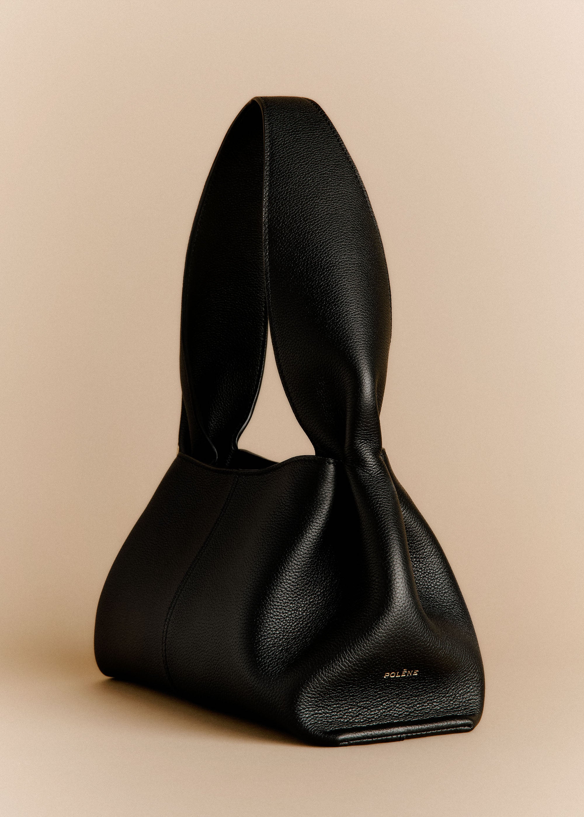 Polène | Bag - Numéro Neuf East-West - Textured Black – Polène CA