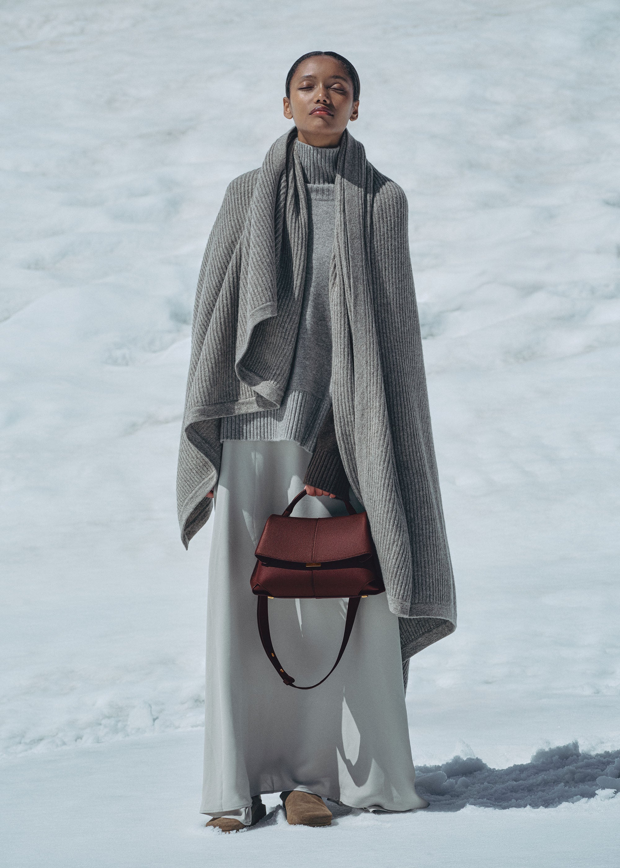 Polène | Bag - Mokki - Textured Black Cherry – Polène CA