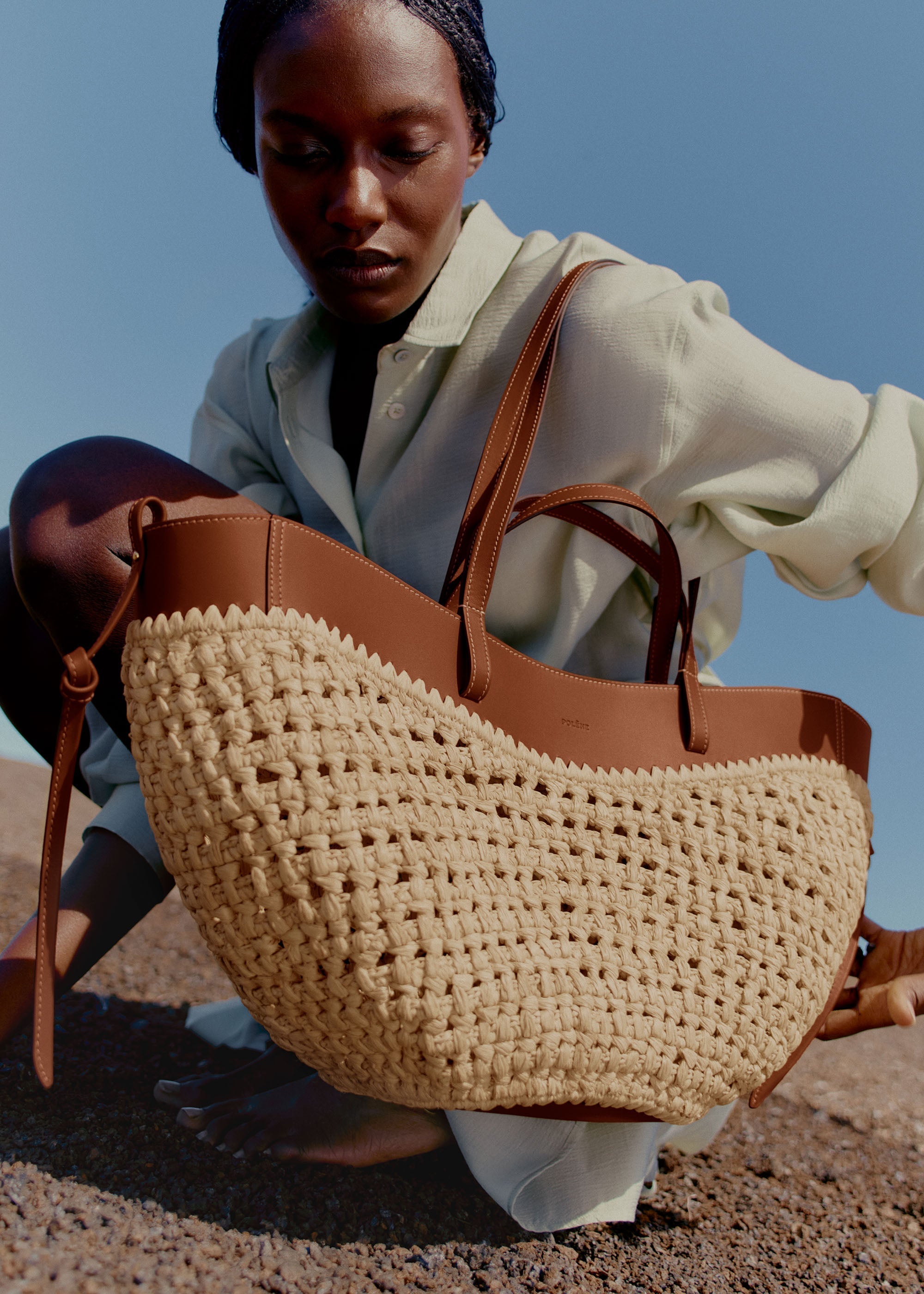 Polène | Bag - Cyme - Raffia – Polène CA