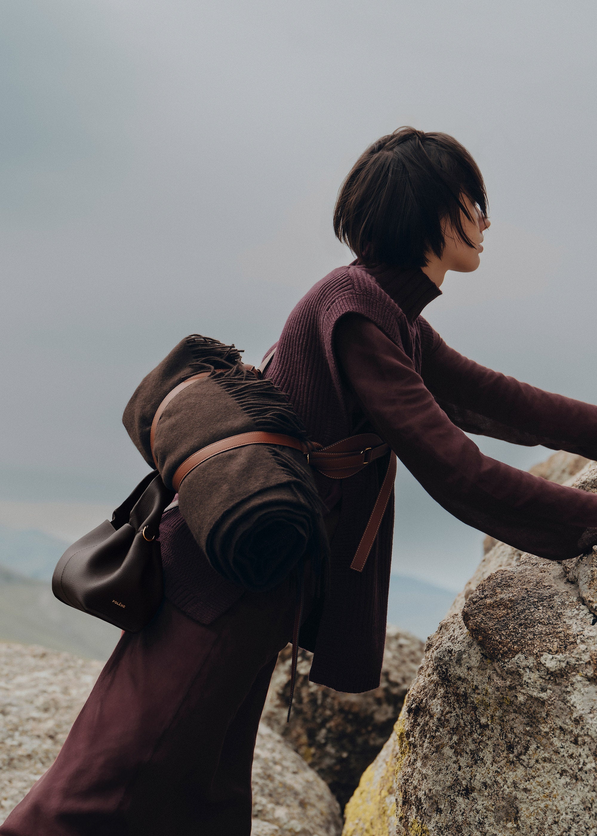 Polène | Bag - Numéro Neuf Mini - Textured Ebony – Polène CA