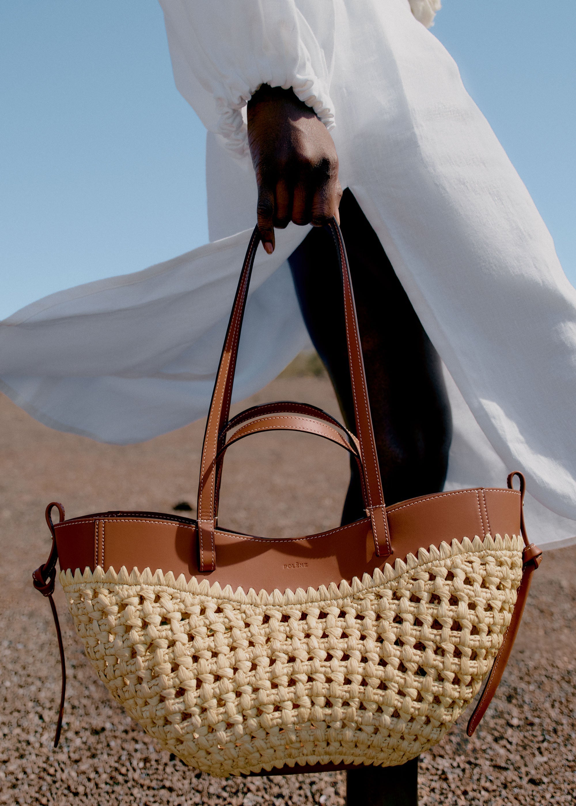 Polène | Bag - Cyme Mini - Raffia – Polène CA