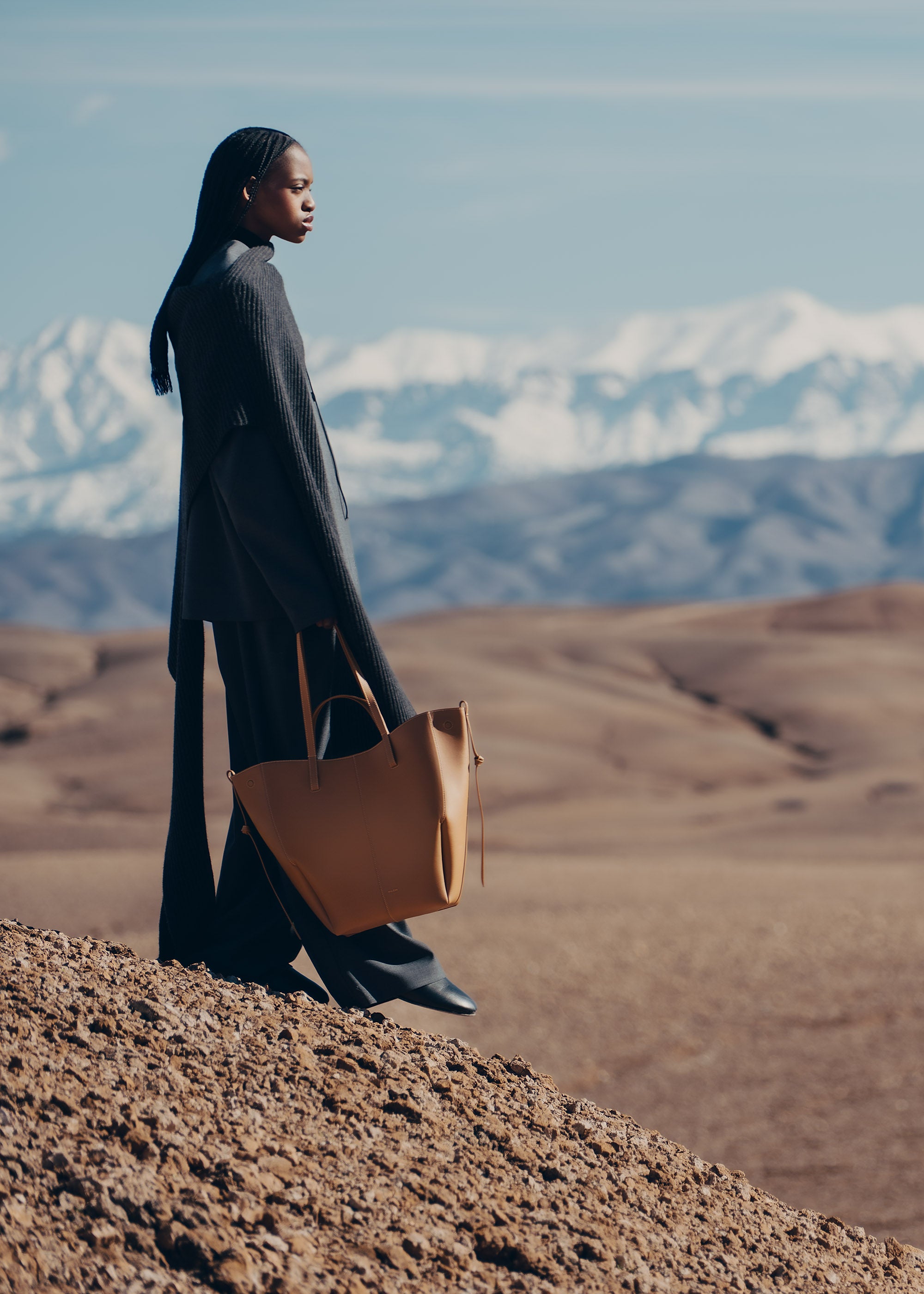 Polène | Bag - Cyme Tote - Textured Camel – Polène CA