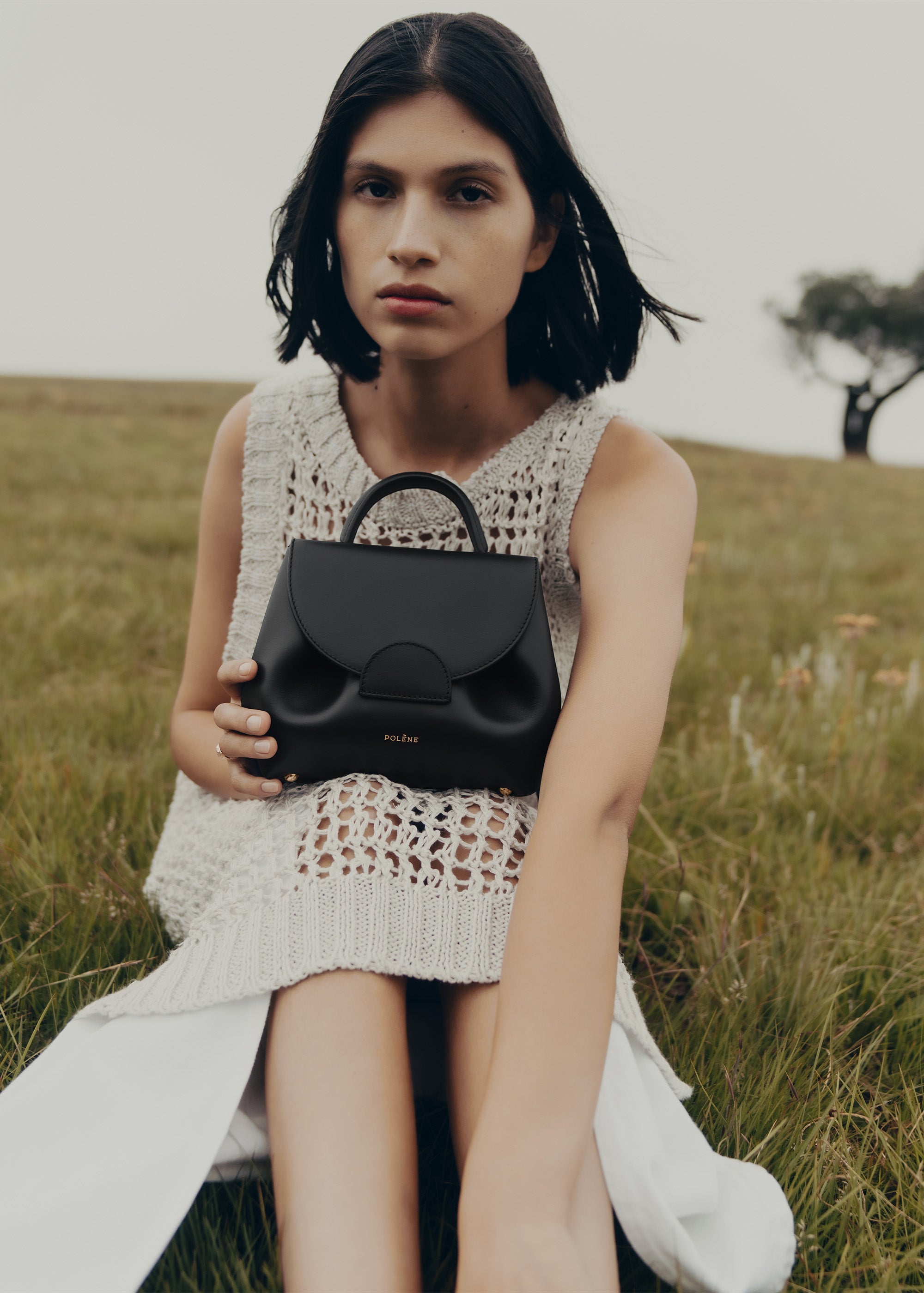 Polène | Bag - Numéro Un Nano - Smooth Black – Polène CA