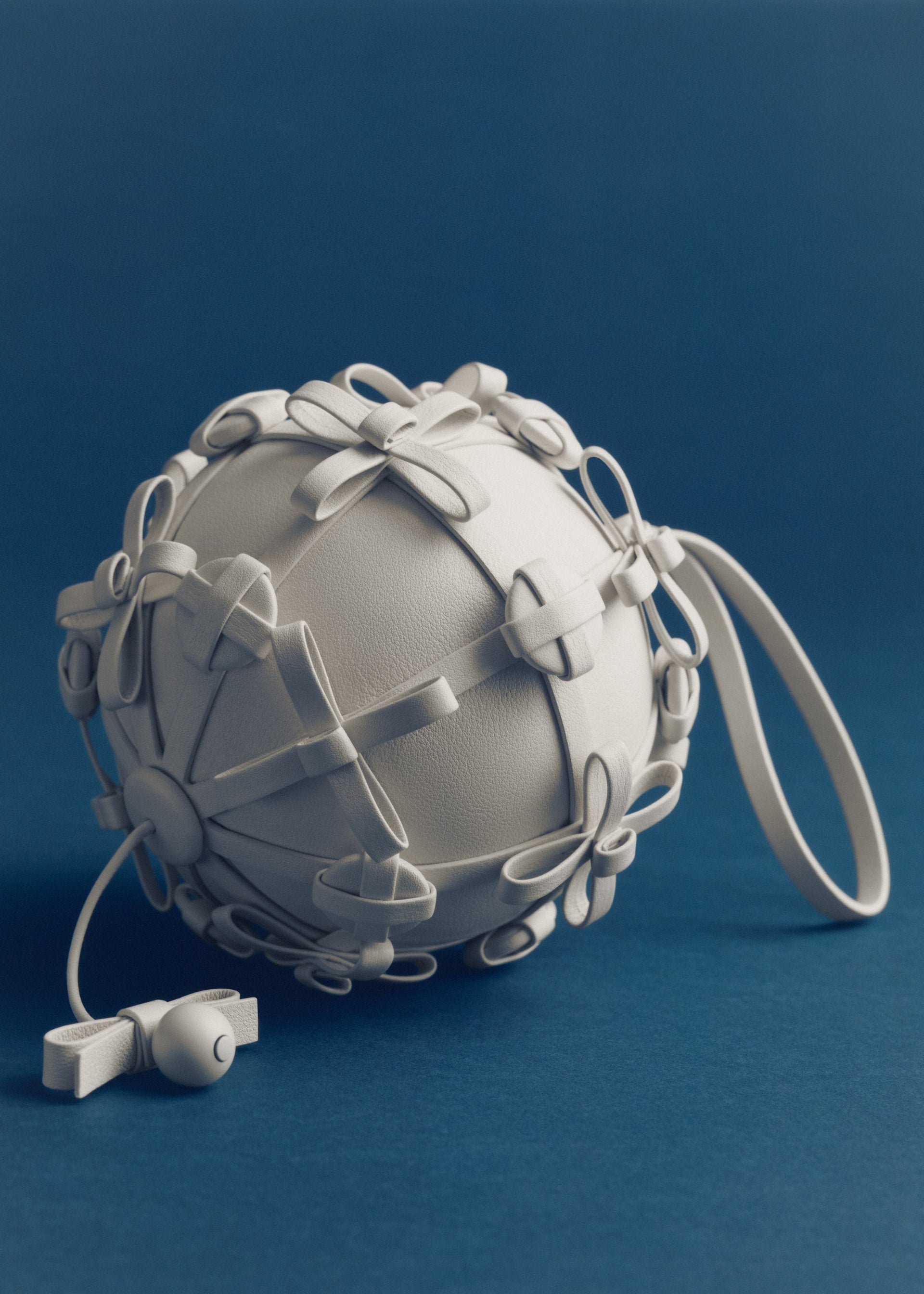 Button Bow Sphere - Porcelaine