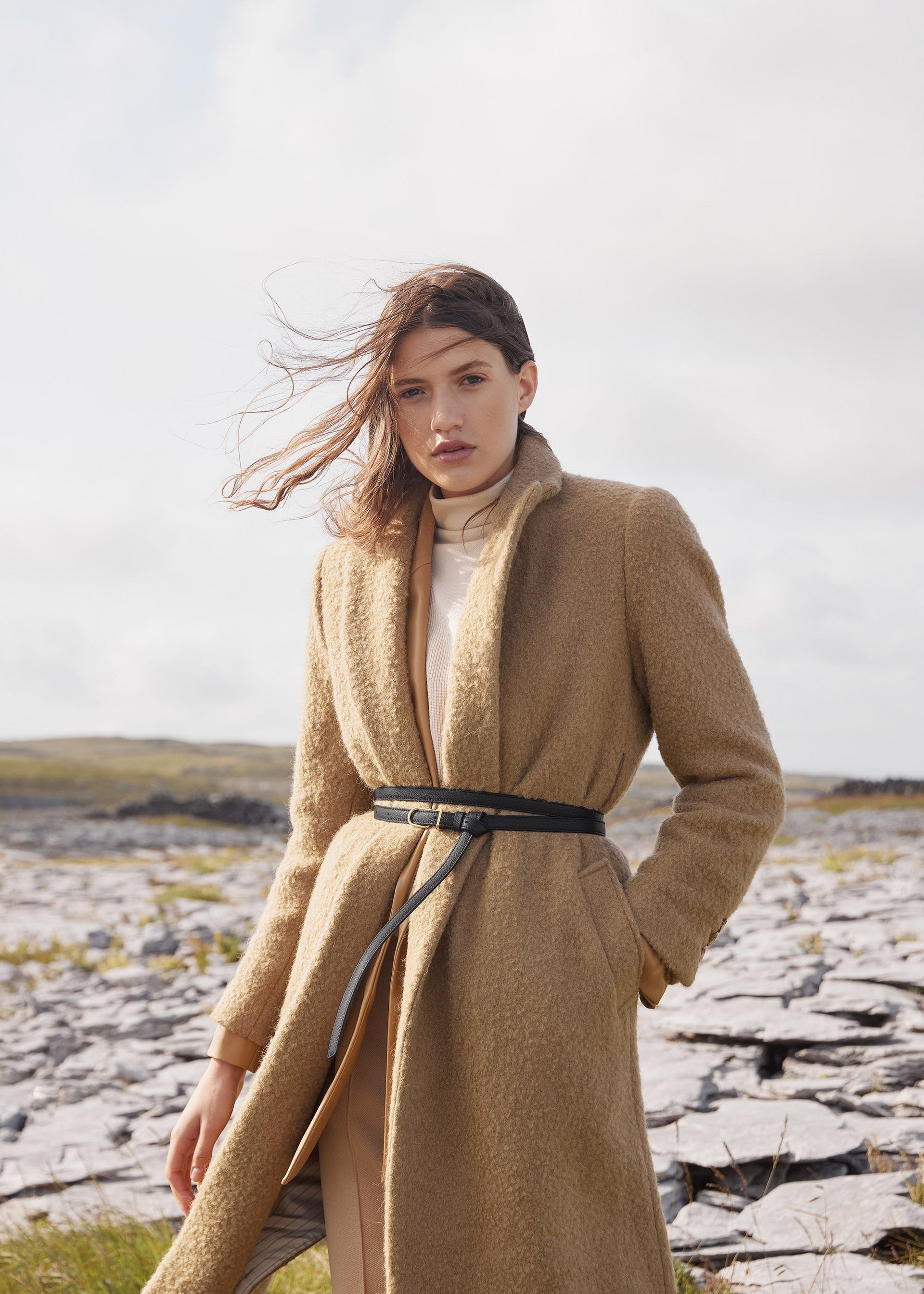 Ceinture Umi Fine - Noir Grainé