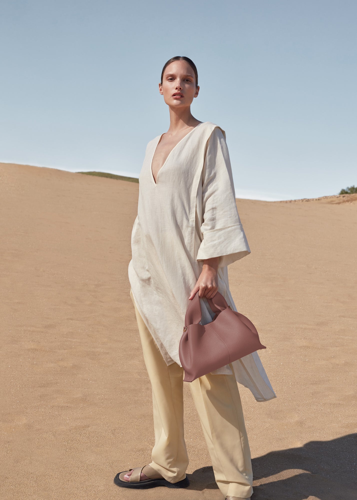 Polène | Bag - Numéro Neuf - Textured Blush – Polène CA