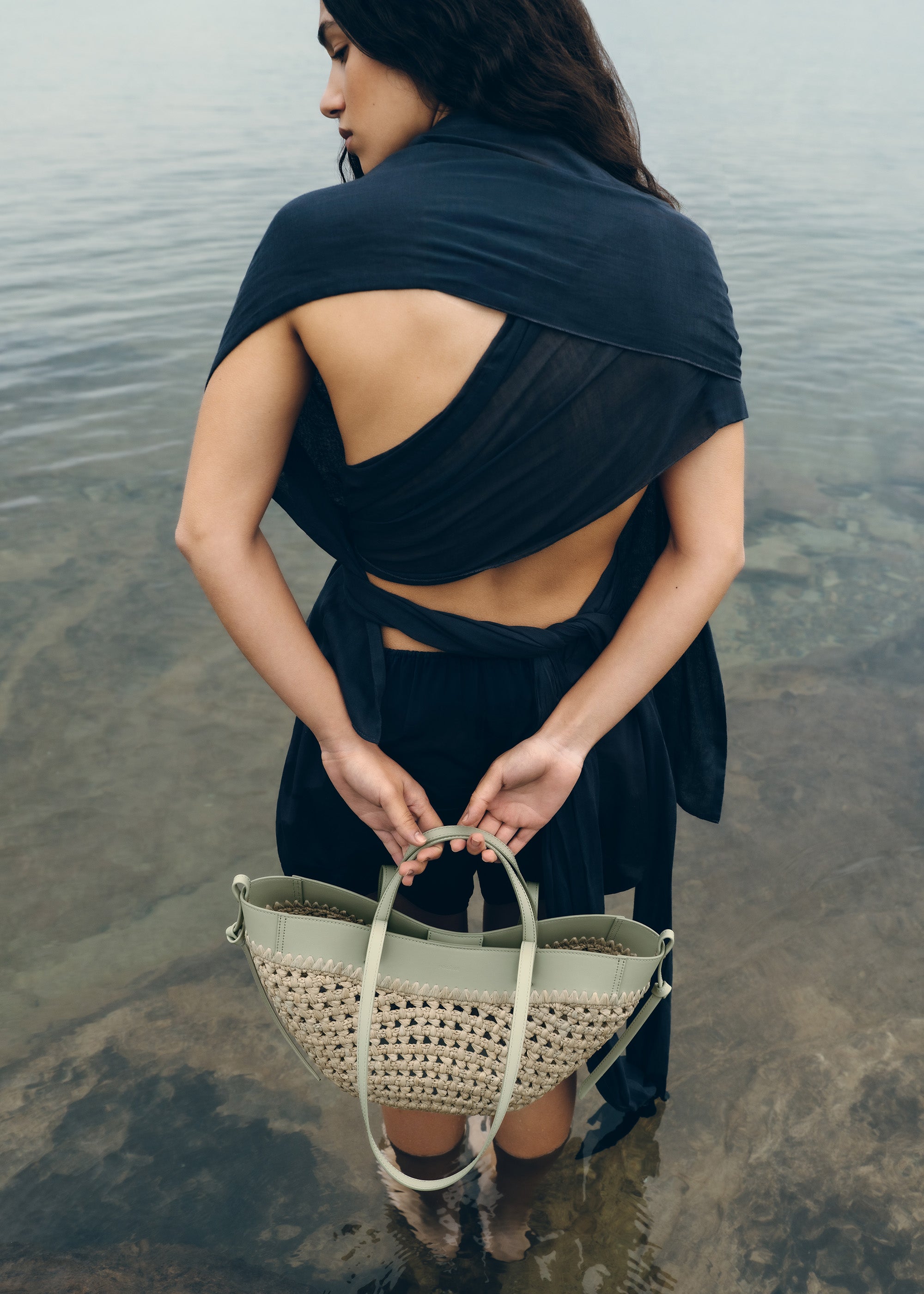 Polène | Bag - Cyme Mini - Raffia Laurel – Polène CA