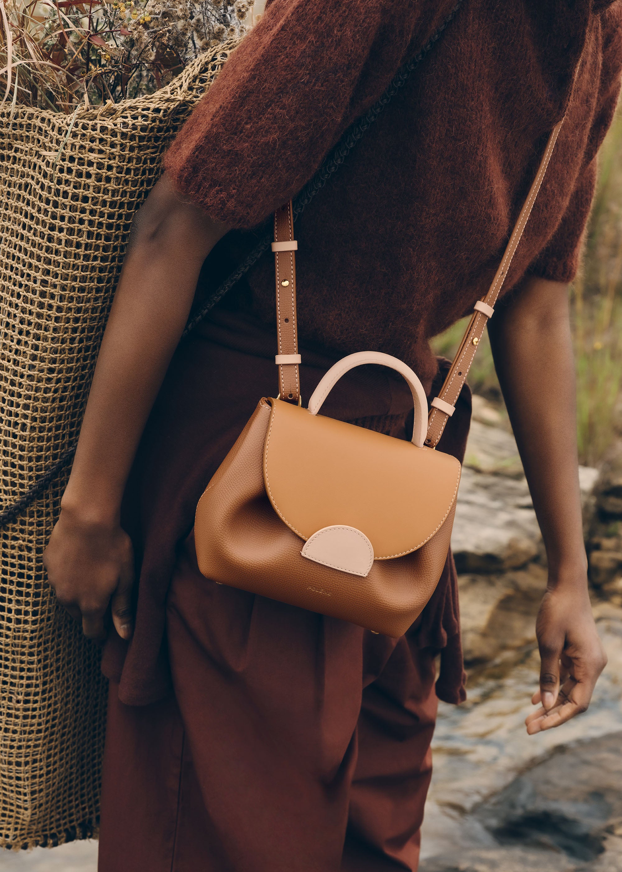 Polène | Bag - Numéro Un Nano - Trio Camel – Polène CA