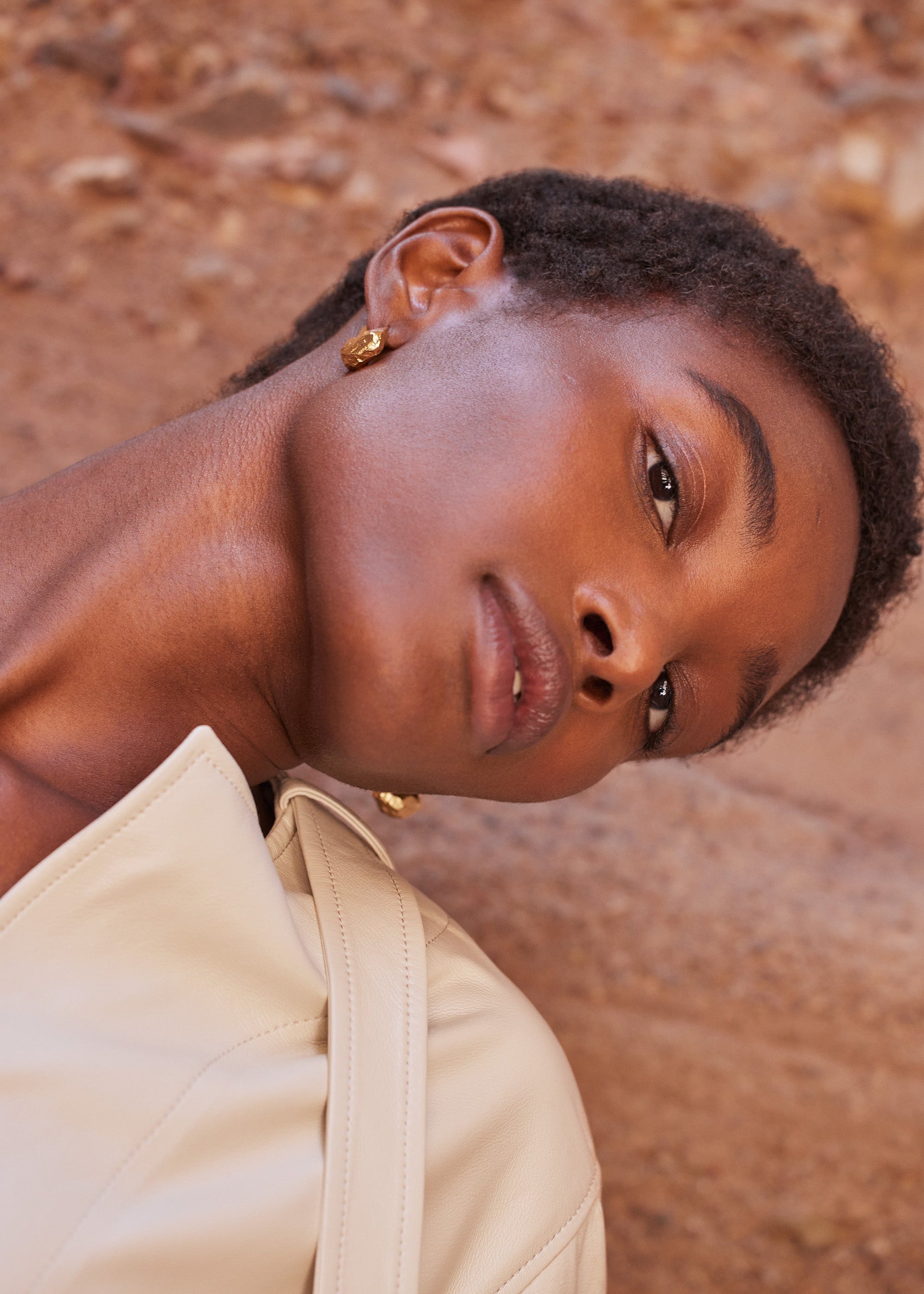 Puces d’oreilles Eroz​ - Dorée à l’or 24 carats​