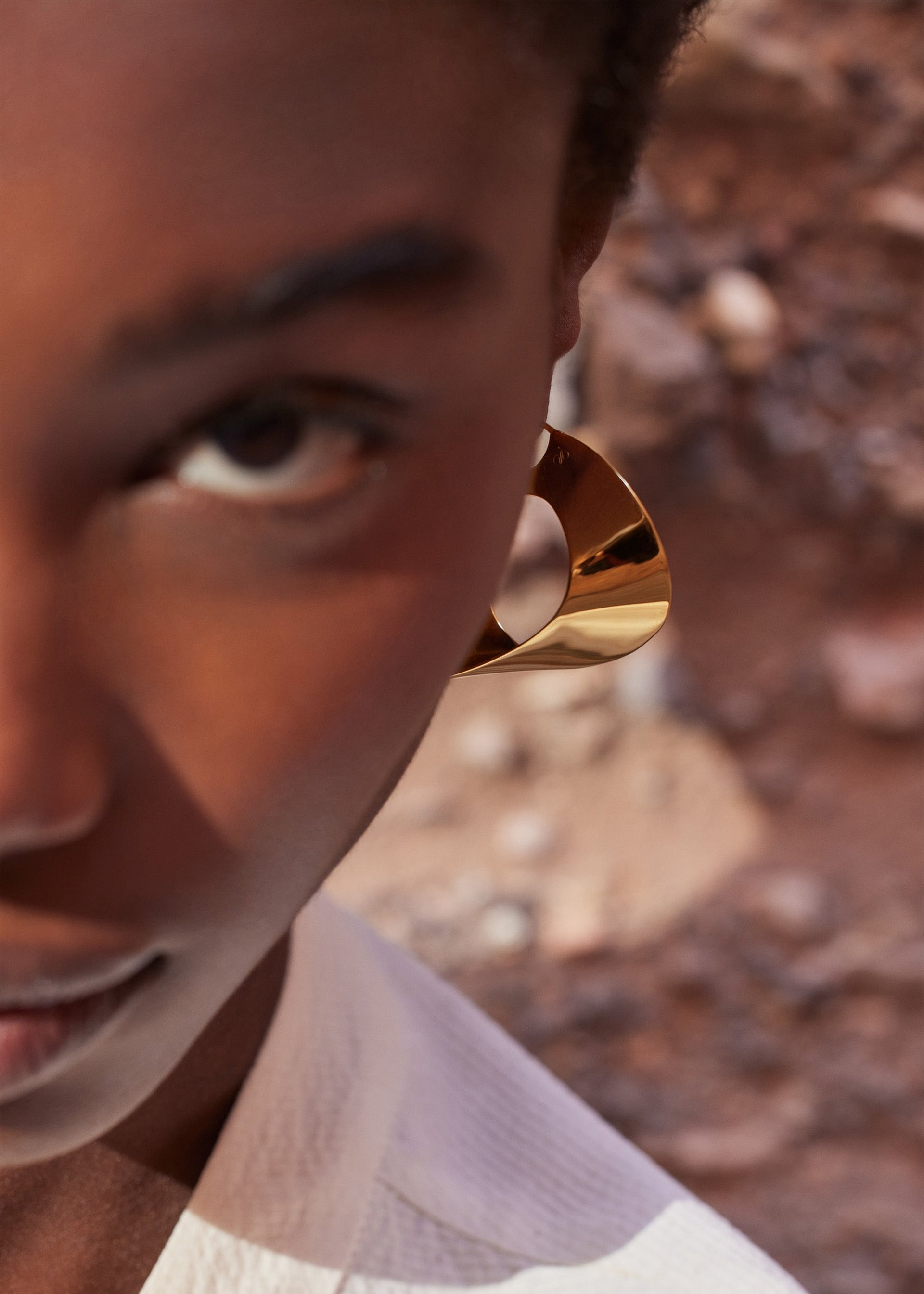 Créoles Éole​ - Dorée à l’or 24 carats​