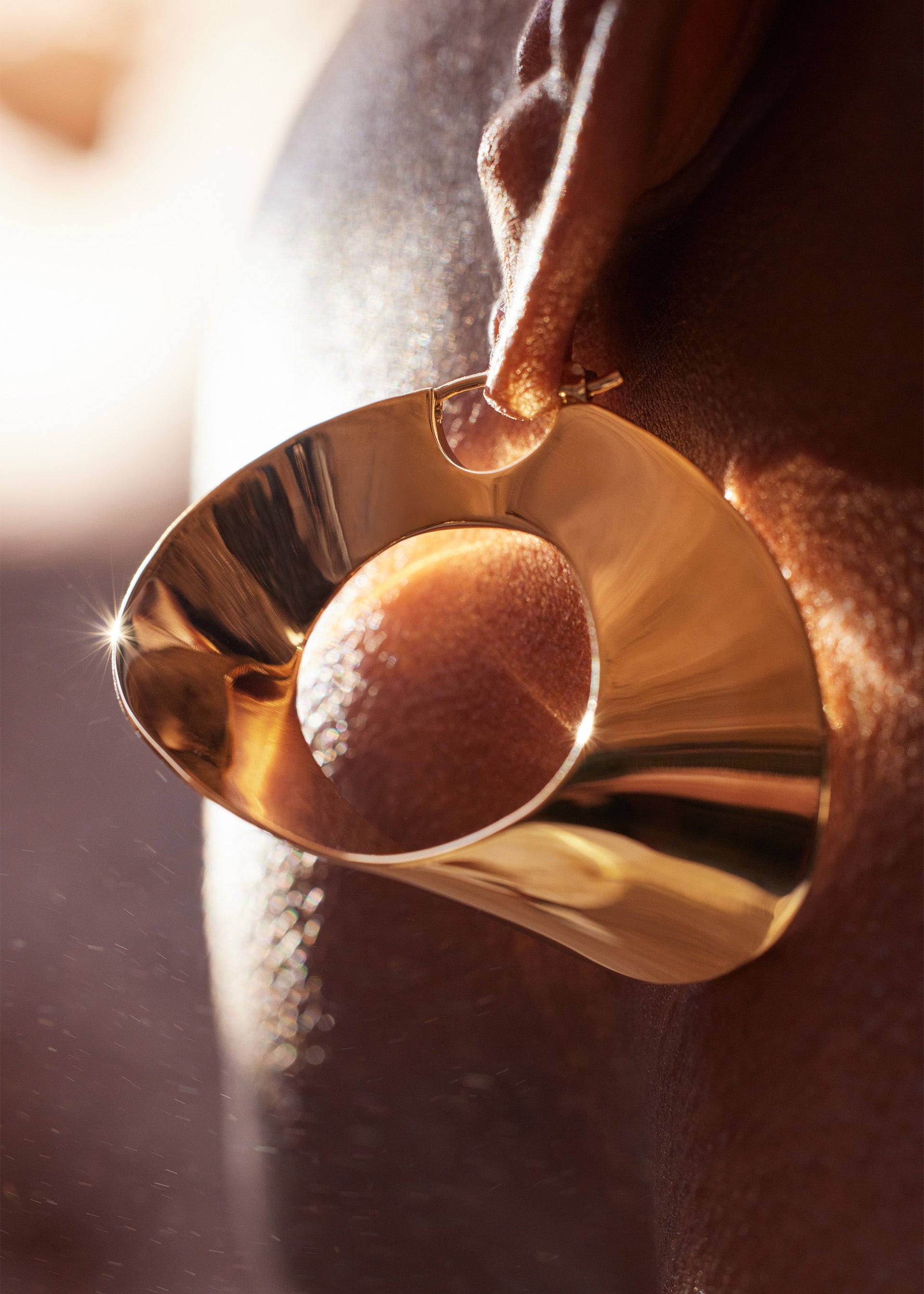 Créoles Éole​ - Dorée à l’or 24 carats​