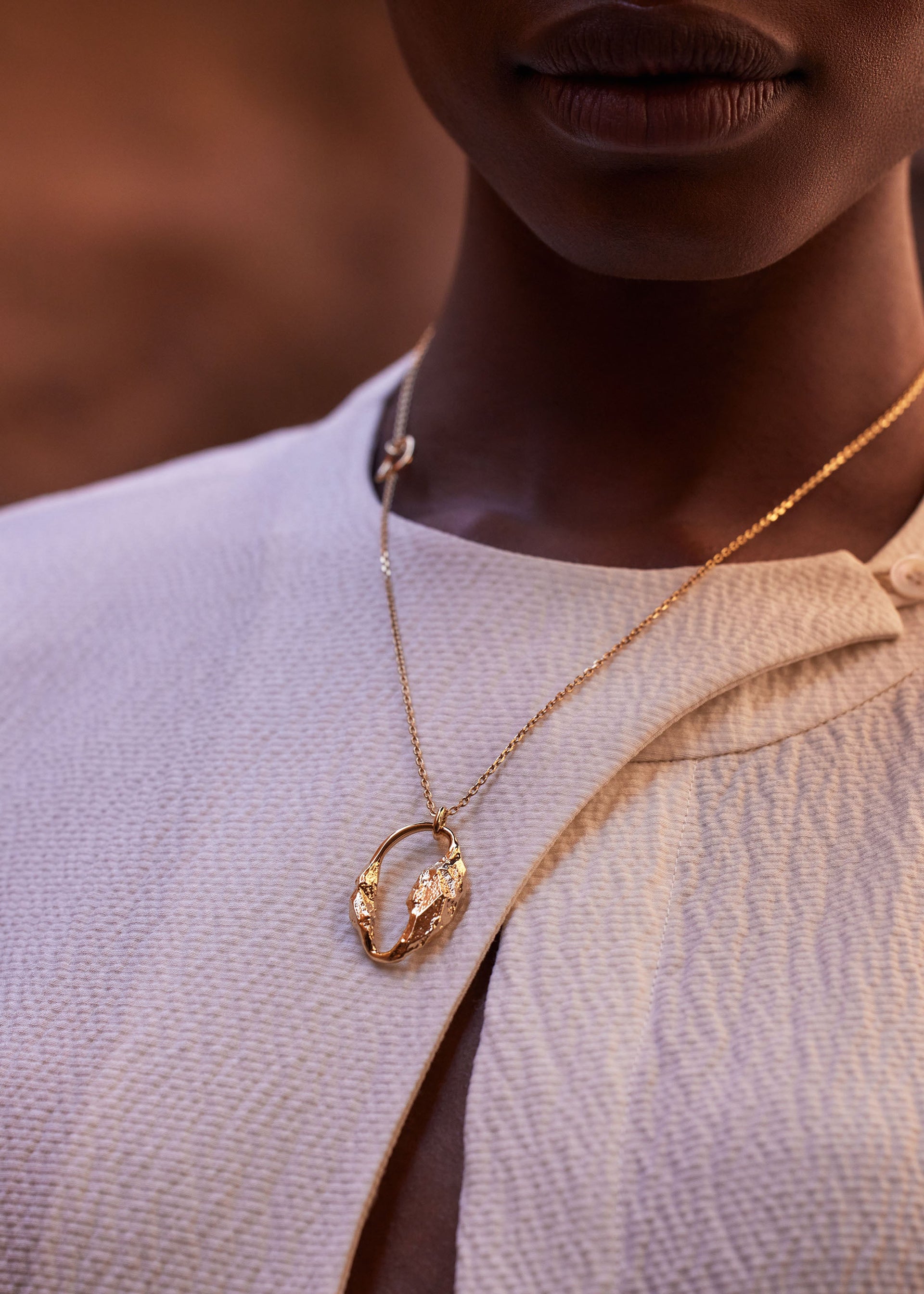 Pendentif Eroz​ - Dorée à l’or 24 carats